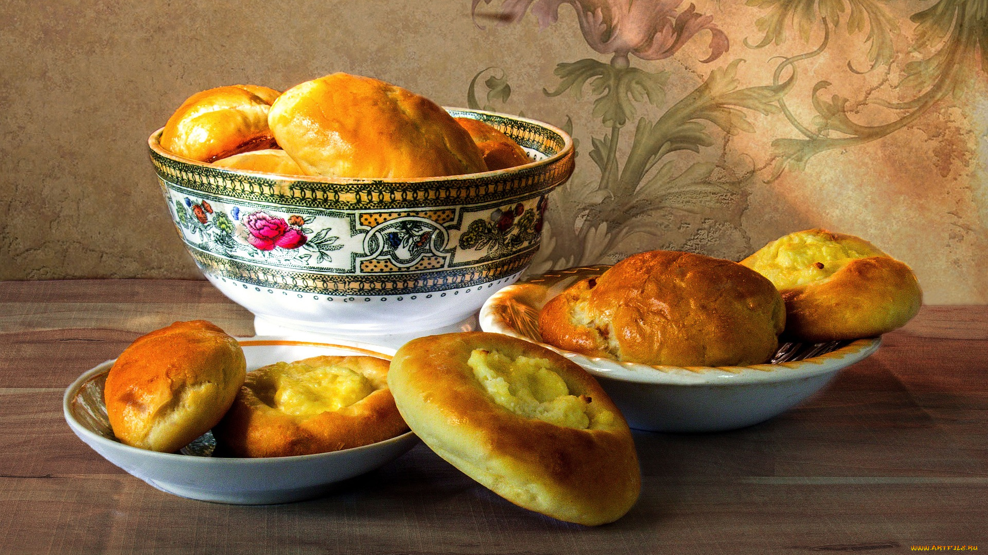 еда, хлеб, , выпечка, пирожки