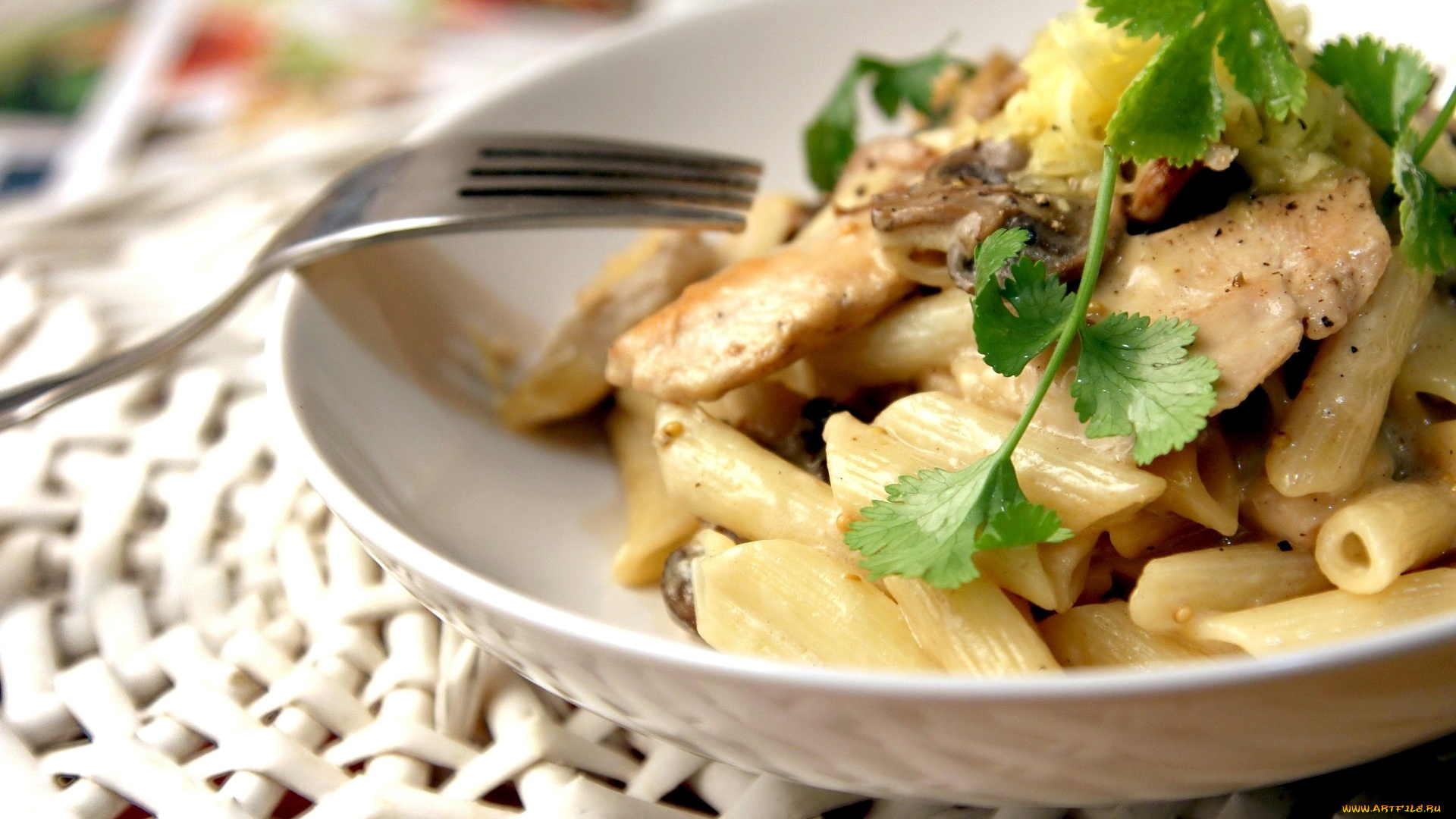 еда, макаронные, блюда, петрушка, паста, макароны