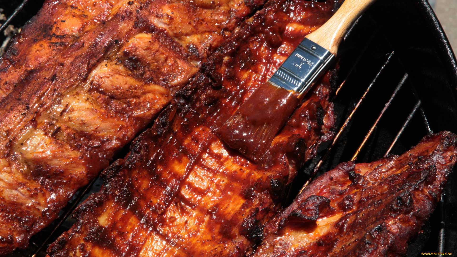 еда, шашлык, , барбекю, решетка, соус, ребрышки