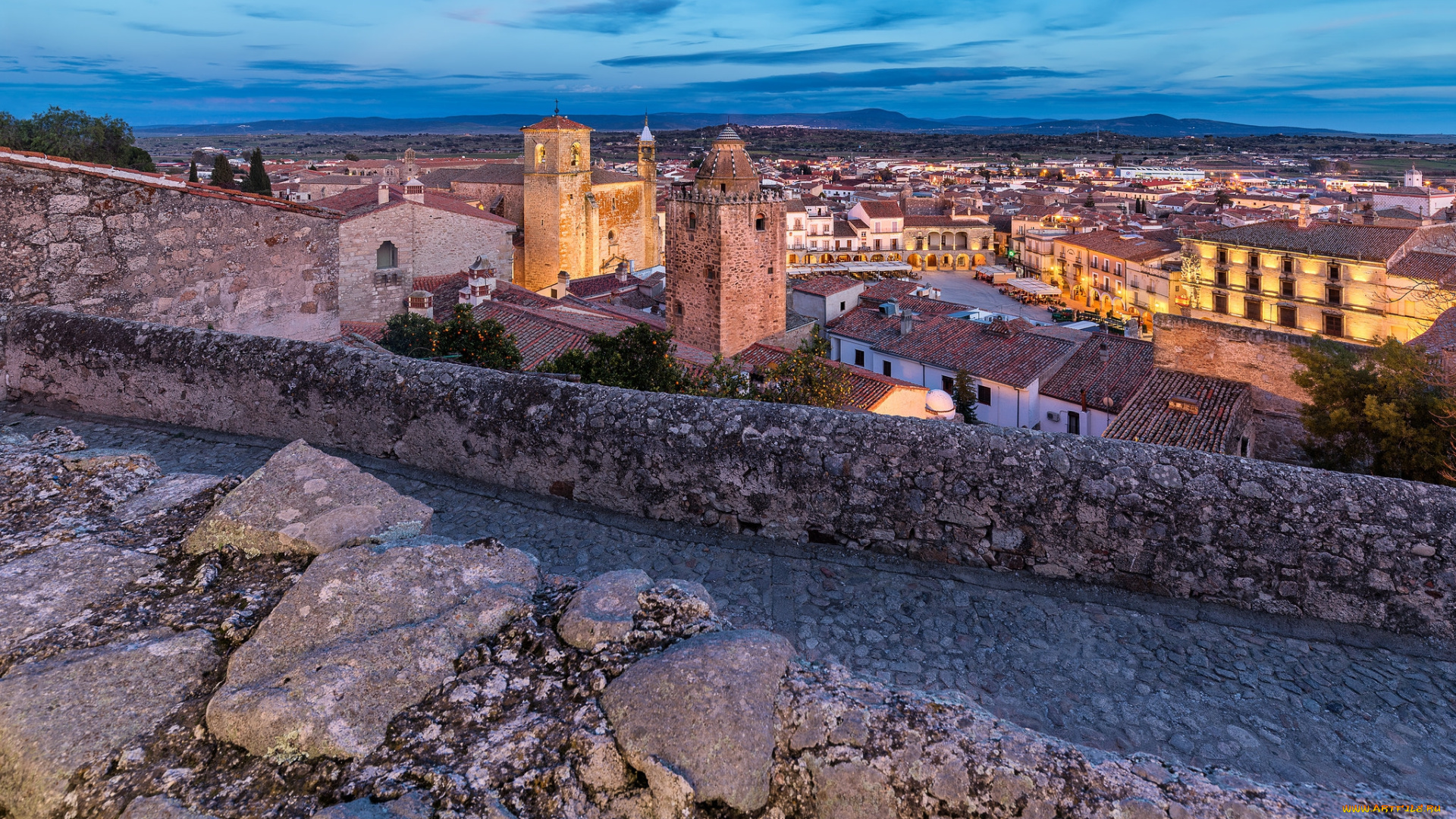 города, -, панорамы, простор