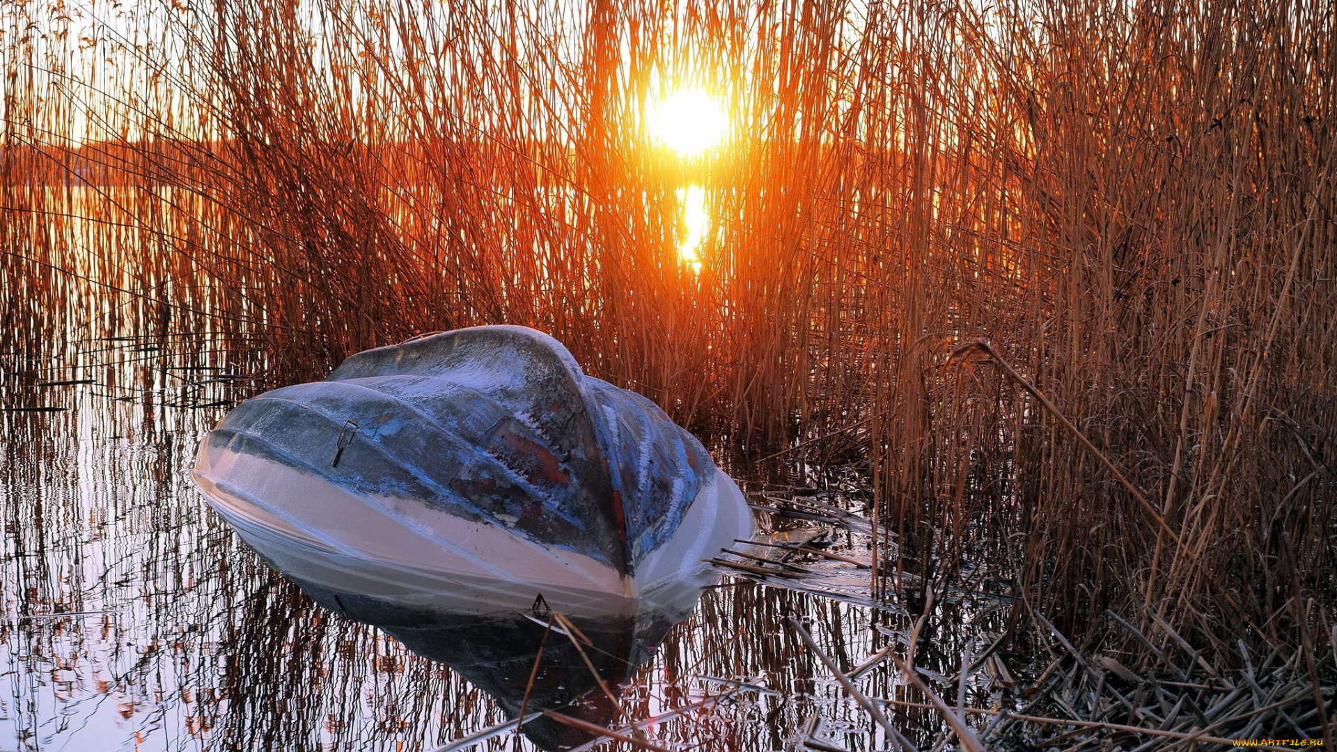 корабли, лодки, , шлюпки, закат, лодка, река