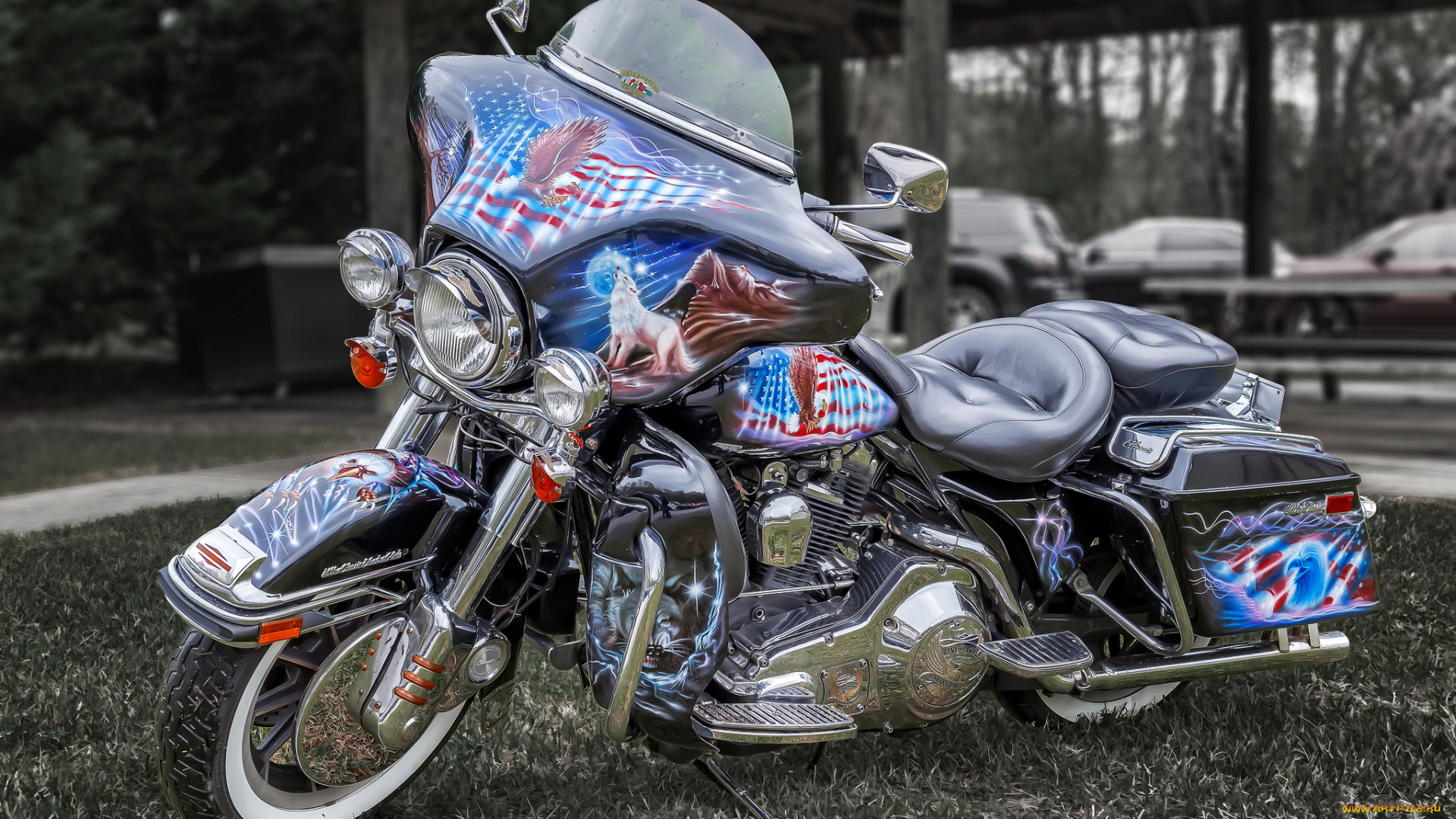 мотоциклы, harley-davidson, байк