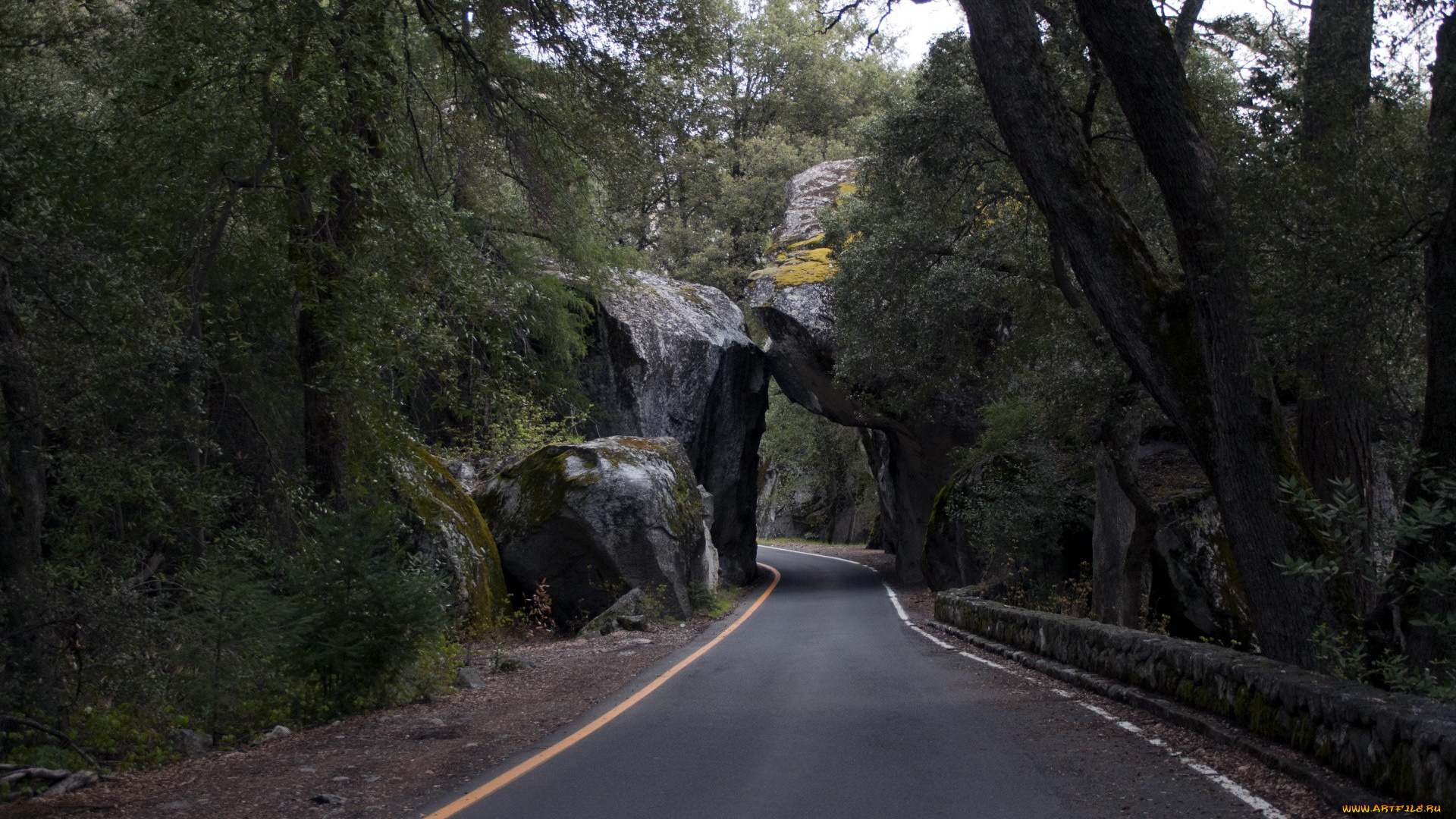 природа, дороги, скалы, шоссе