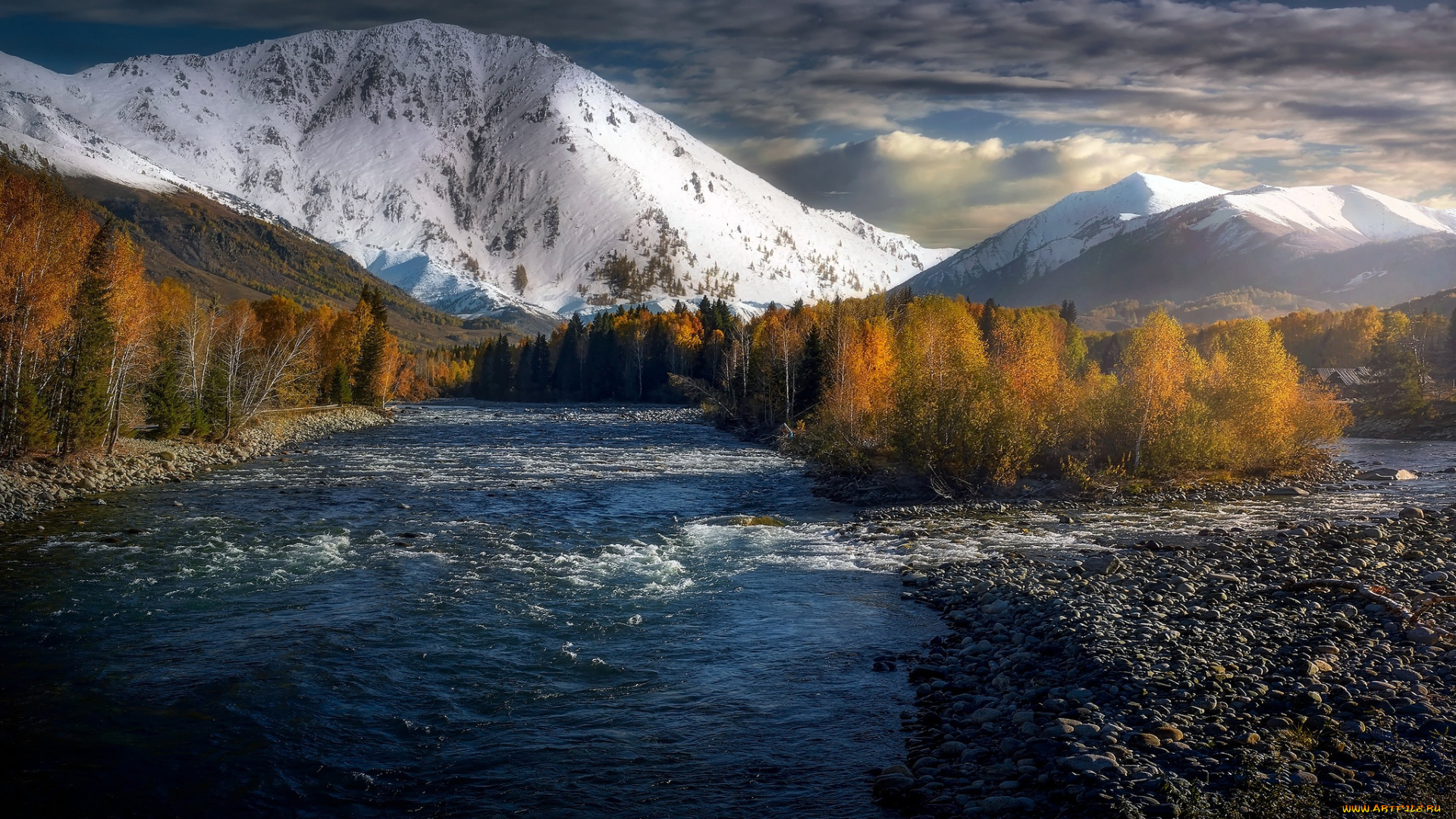 природа, реки, озера, гора, река