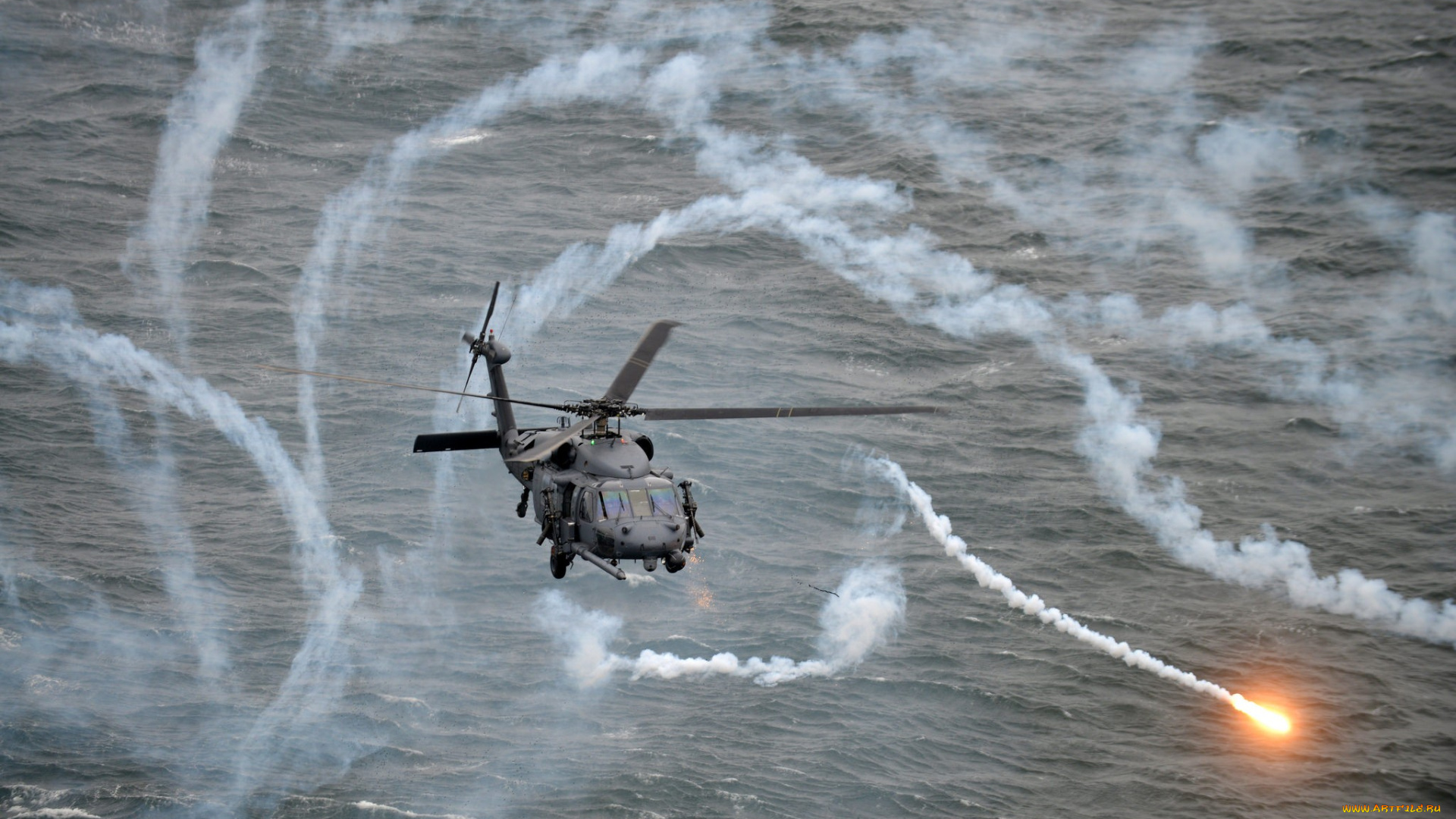 sikorsky, uh-60, black, hawk, авиация, вертолёты, uh-60, black, hawk, военный, вертолет, сикорский, армия, cоединенных, штатов, ложные, цели