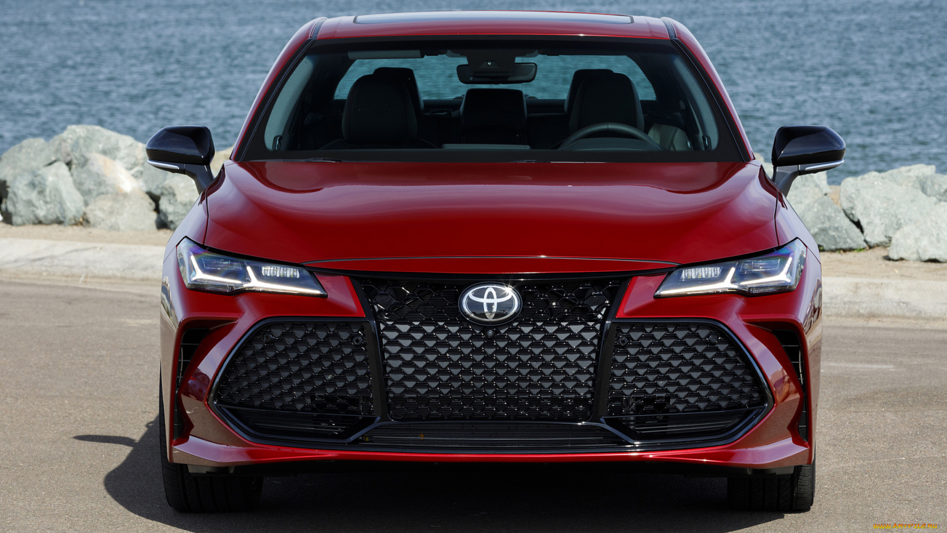 toyota, avalon, touring, 2019, автомобили, toyota, touring, avalon, 2019, красный