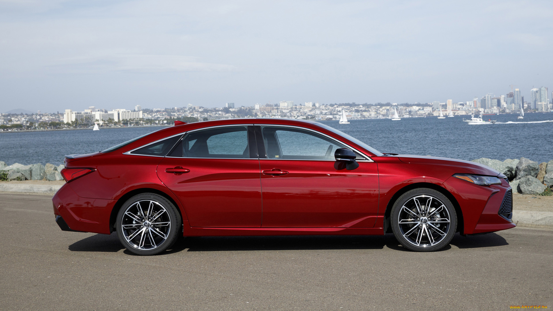 toyota, avalon, touring, 2019, автомобили, toyota, красный, avalon, 2019, touring