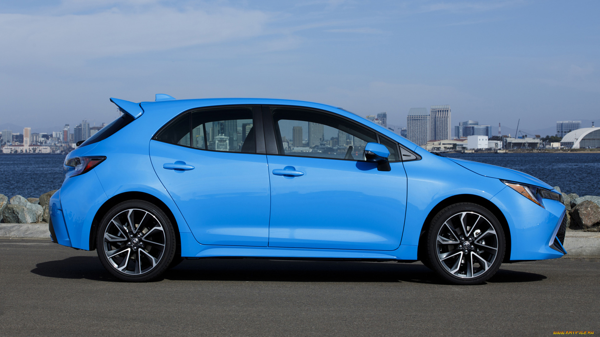 toyota, corolla, hatchback, 2019, автомобили, toyota, blue, 2019, corolla, hatchback