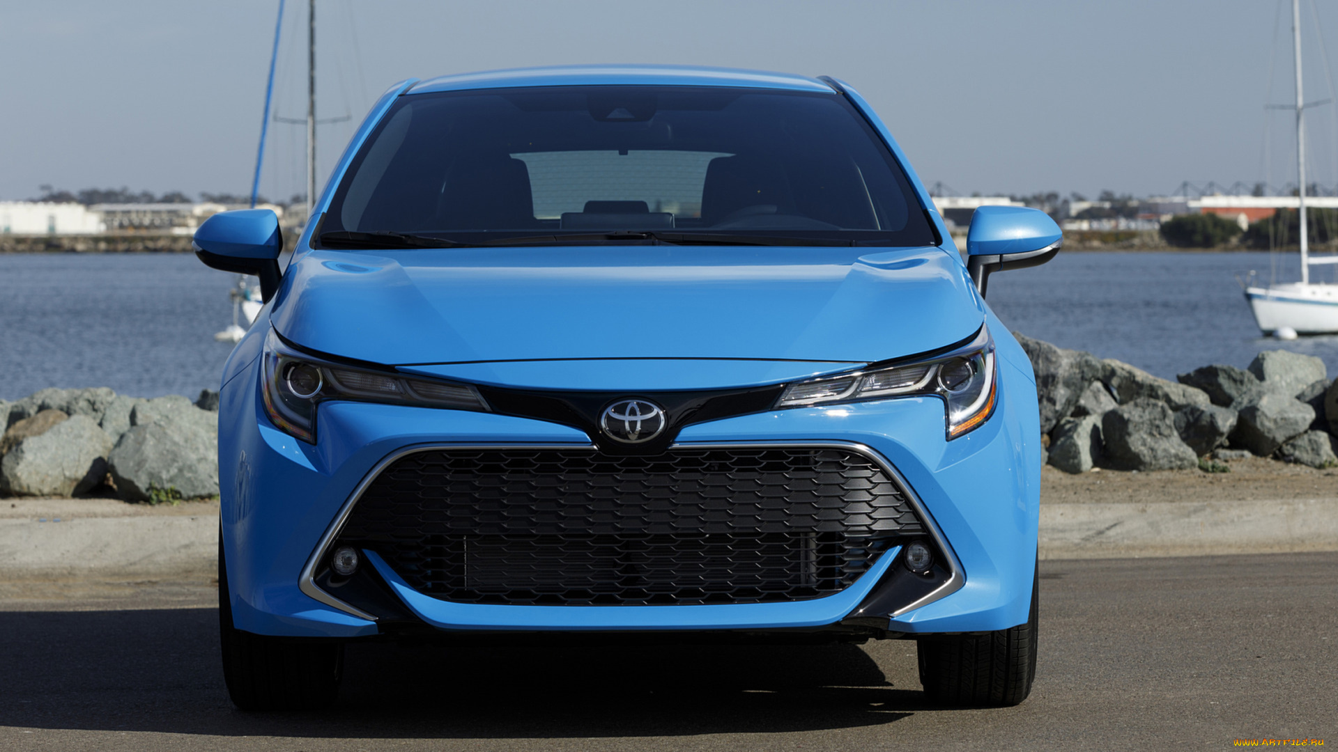 toyota, corolla, hatchback, 2019, автомобили, toyota, hatchback, corolla, blue, 2019