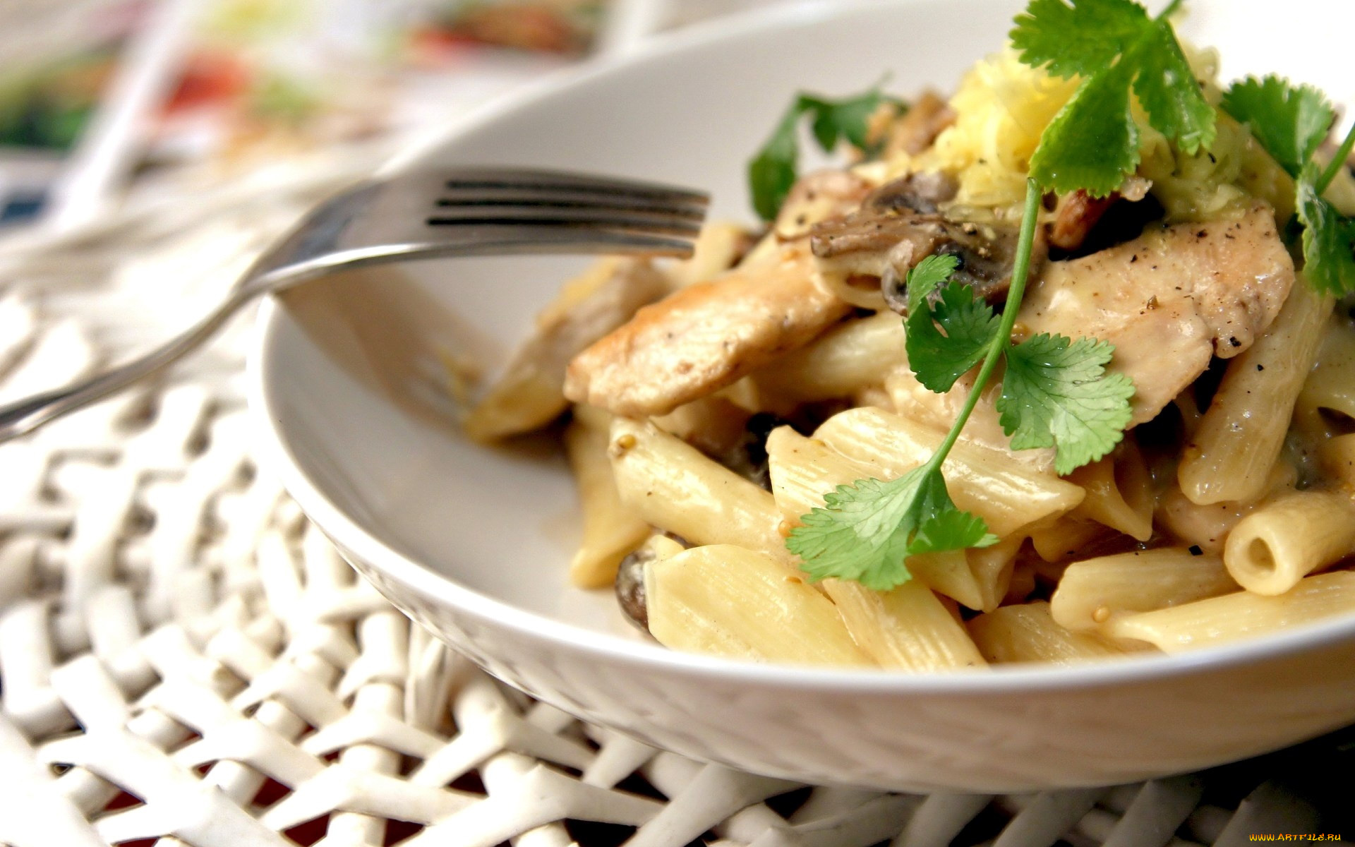 еда, макаронные, блюда, петрушка, паста, макароны