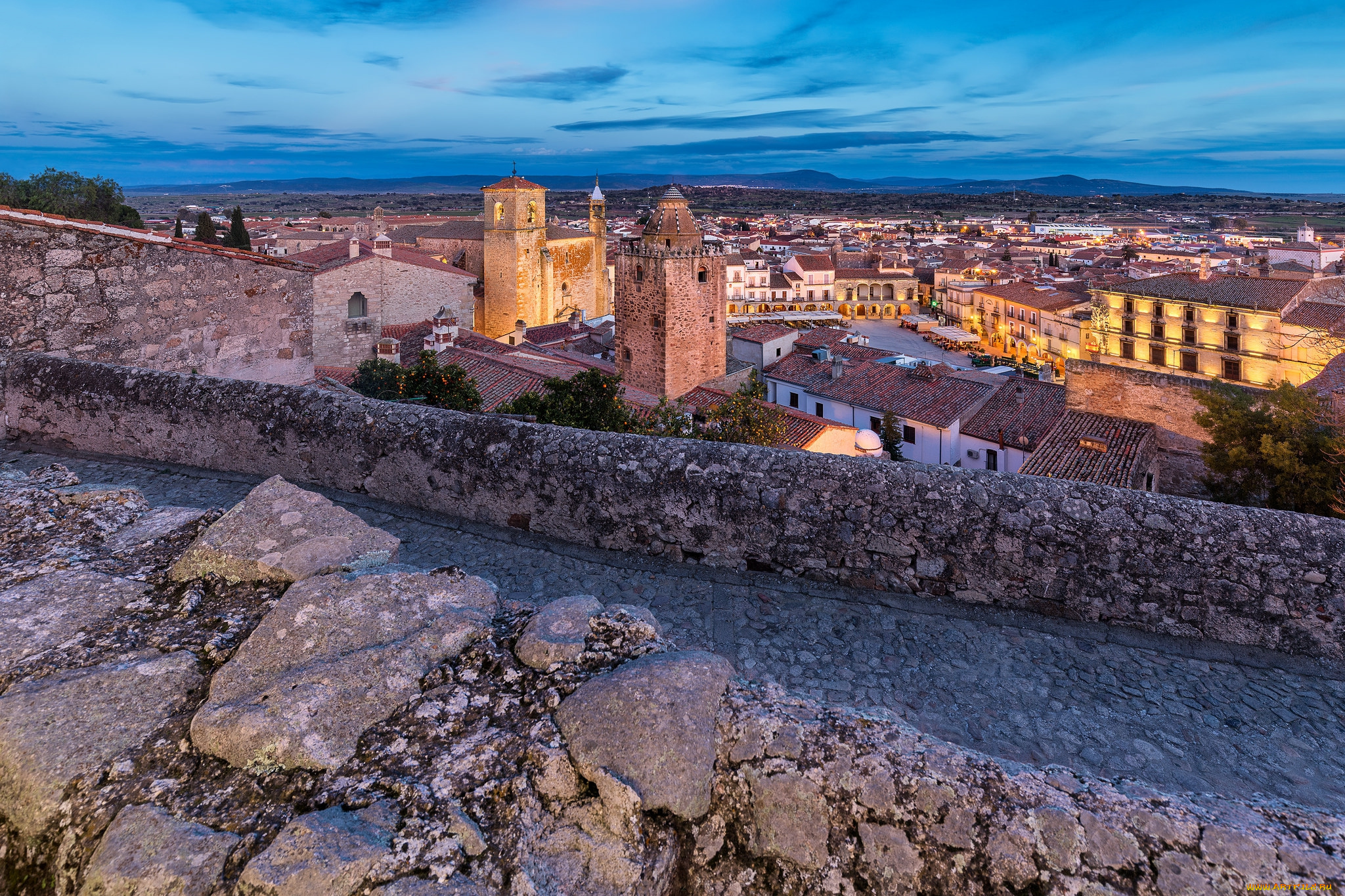 города, -, панорамы, простор