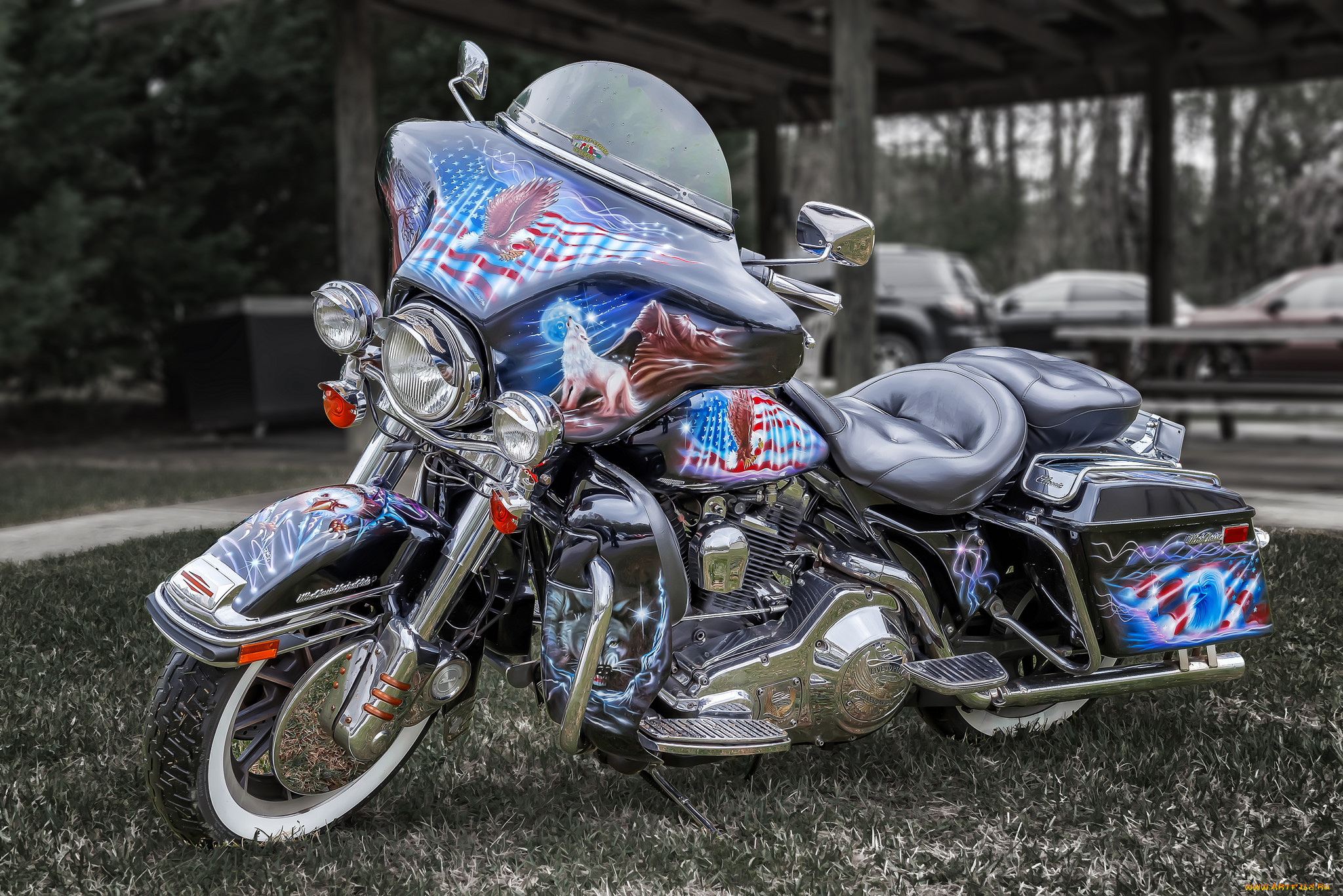 мотоциклы, harley-davidson, байк