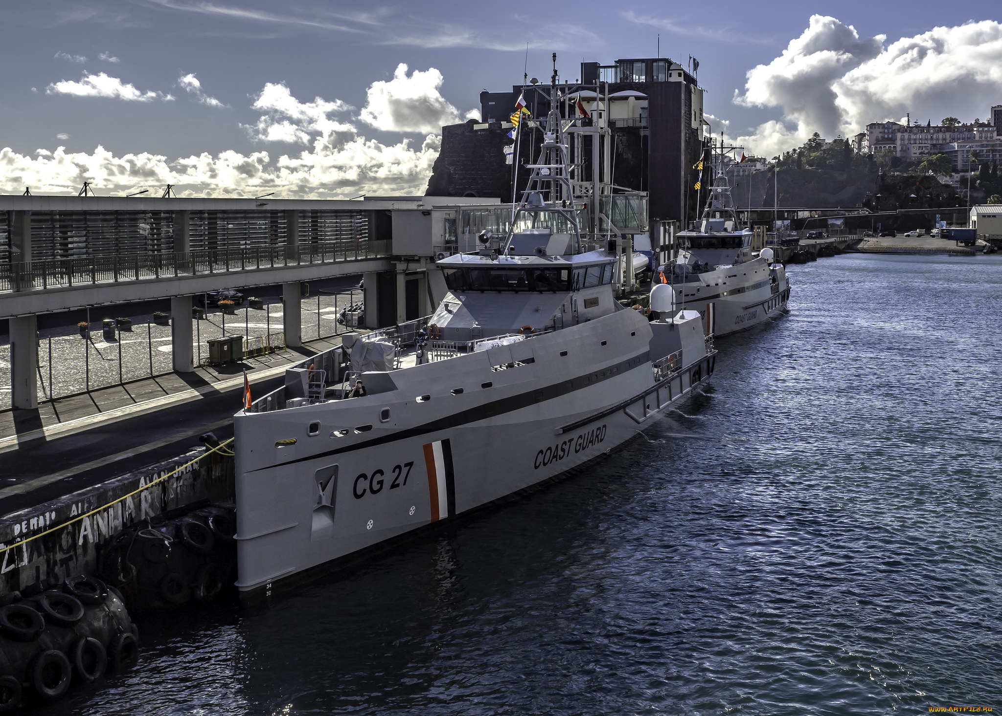 корабли, катера, береговая, охрана