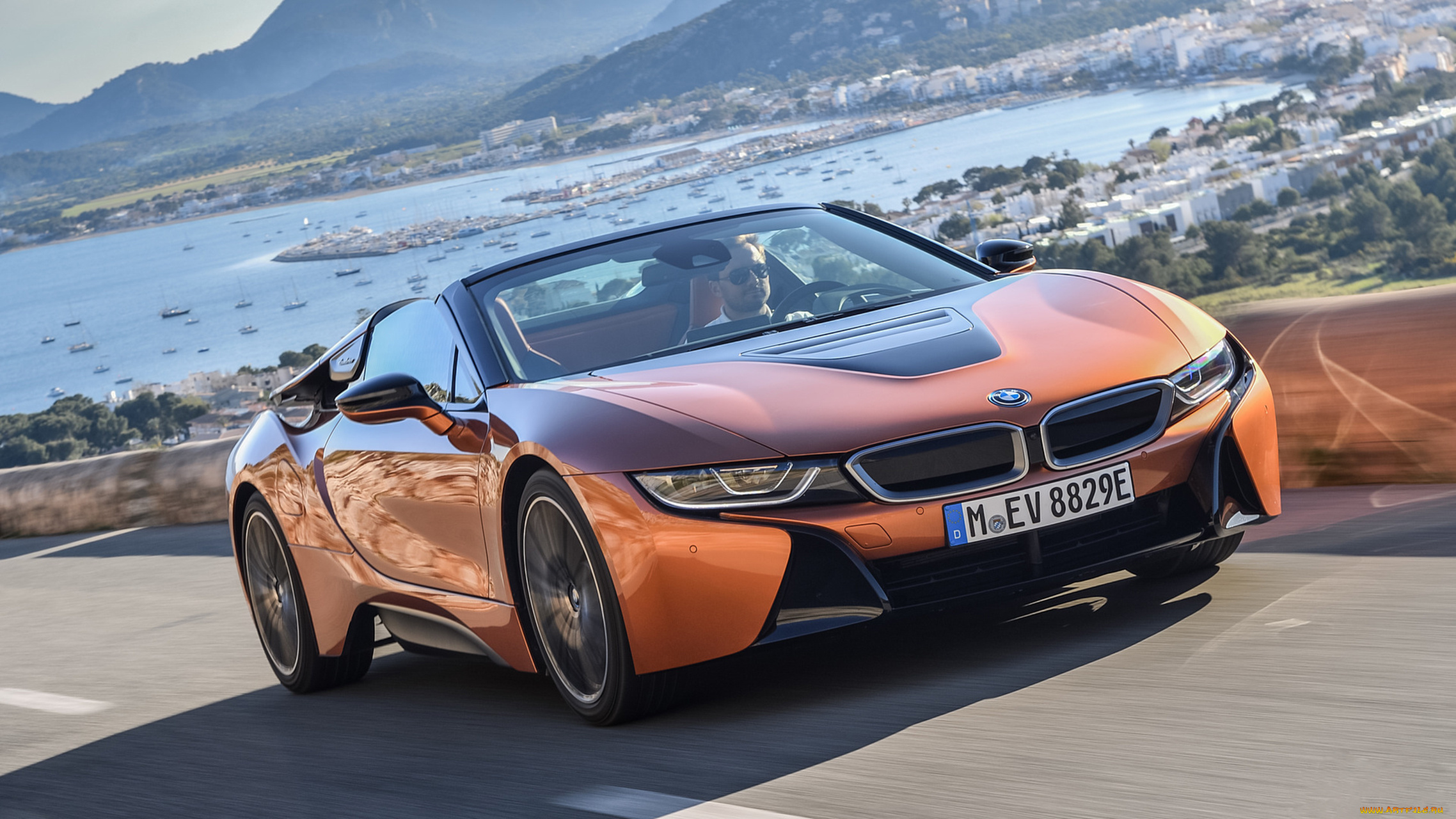 bmw, i8, roadster, 2019, автомобили, bmw, медь, 2019, roadster, i8