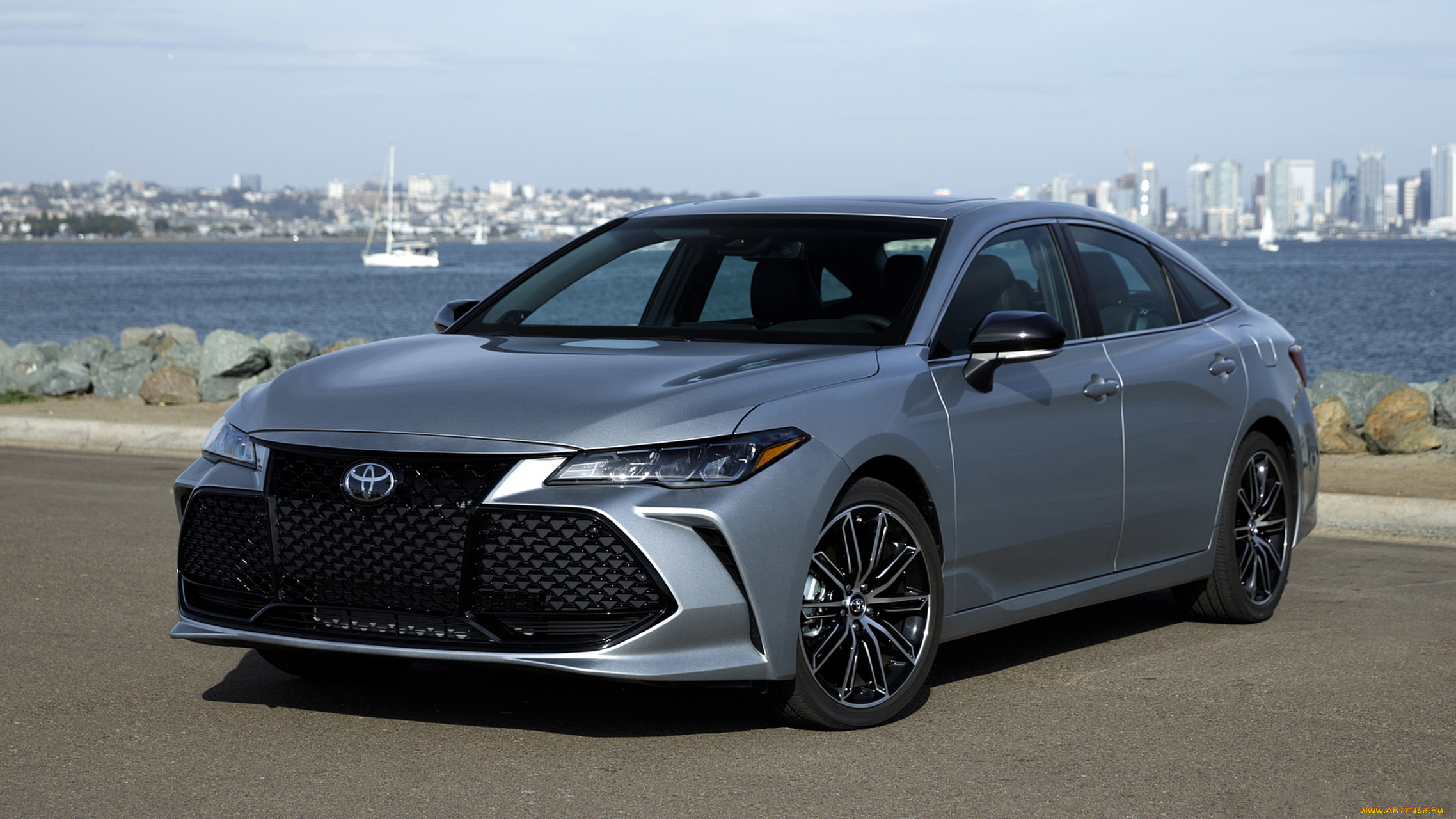 toyota, avalon, xse, 2019, автомобили, toyota, avalon, xse, 2019, серебряный, металлик