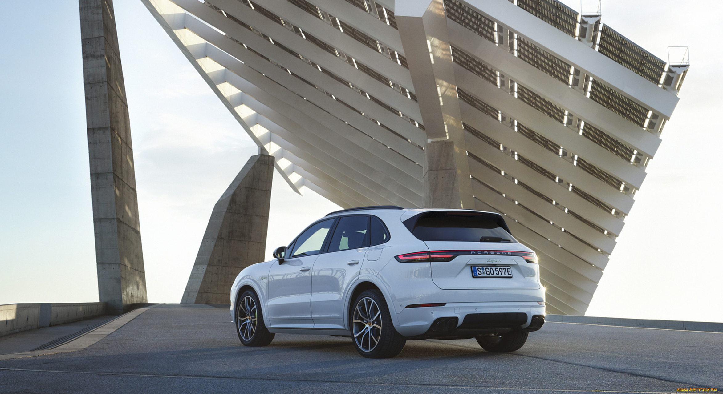 porsche, cayenne, e, hybrid, 2019, автомобили, porsche, cayenne, e, hybrid, 2019, белый