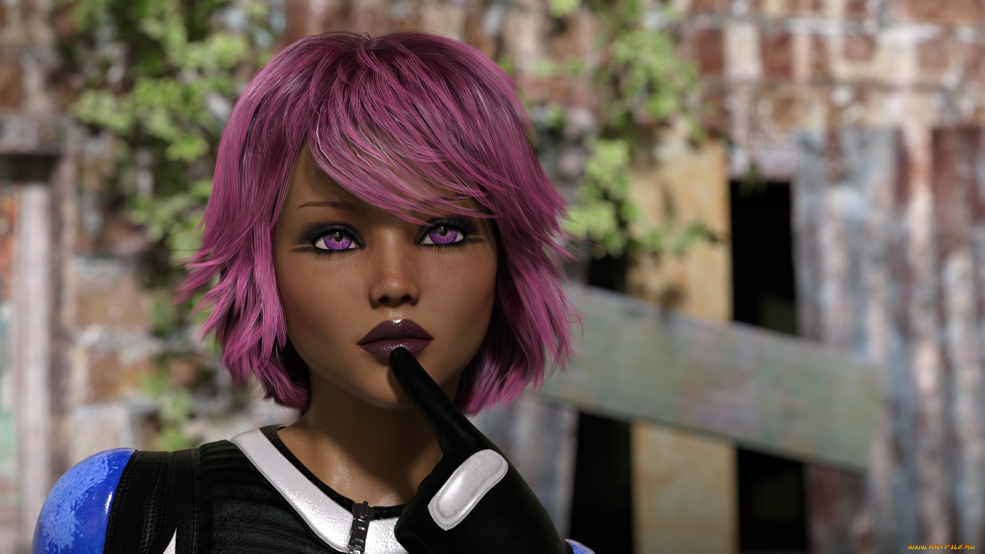 3д, графика, портрет, , portraits, взгляд, девушка, фон