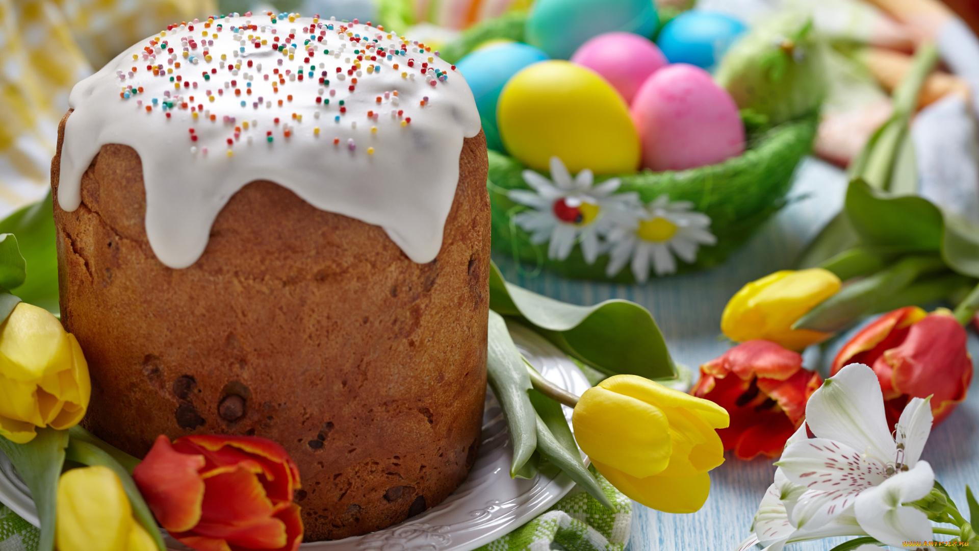 праздничные, пасха, кулич