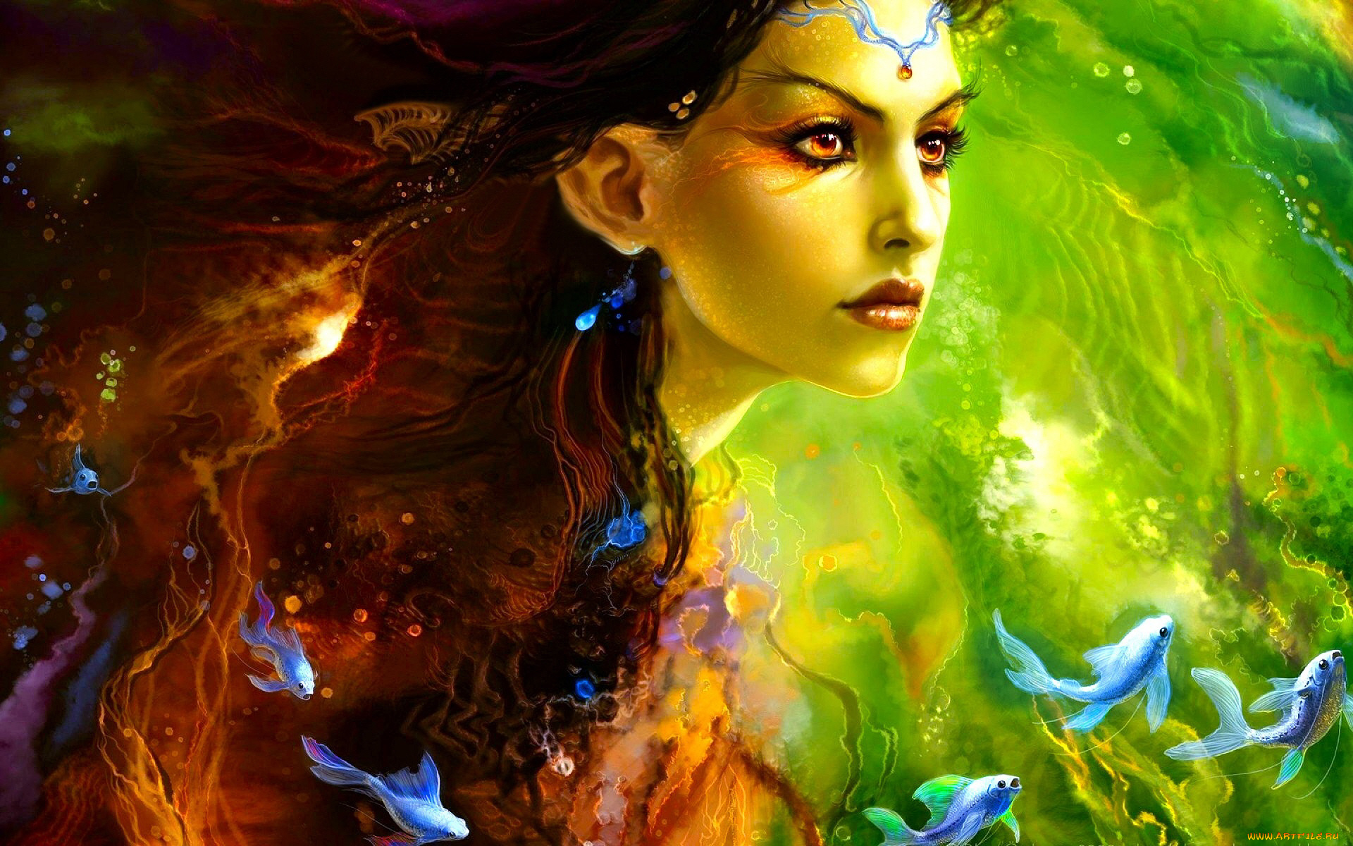 фэнтези, русалки, девушка