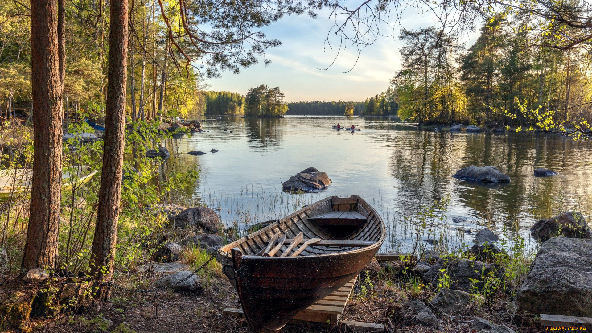 корабли, лодки, , шлюпки, река, лодка, камни