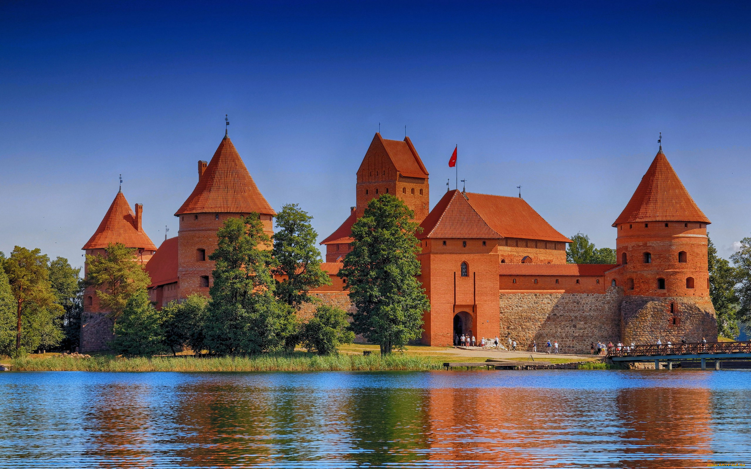 trakai, castle, города, тракайский, замок, , литва, trakai, castle