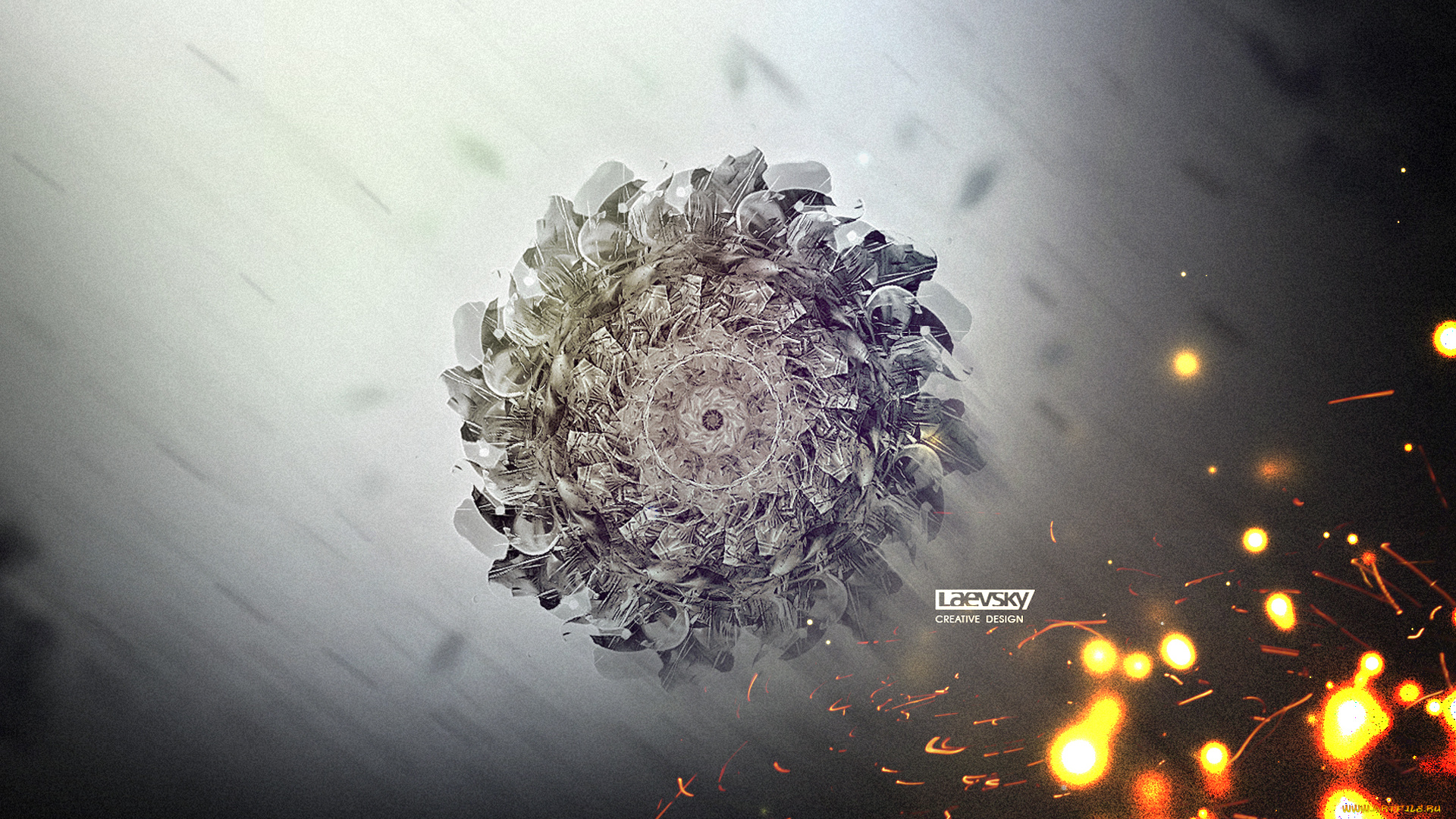 рисованное, -, другое, деталь, искры