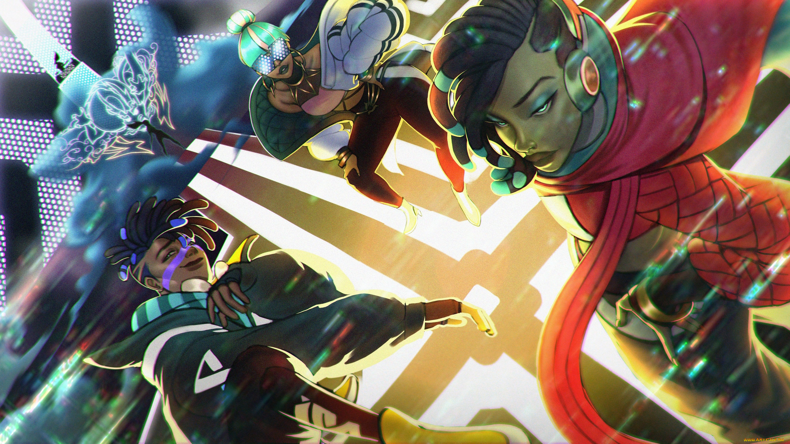 видео, игры, league, of, legends, персонажи, танец