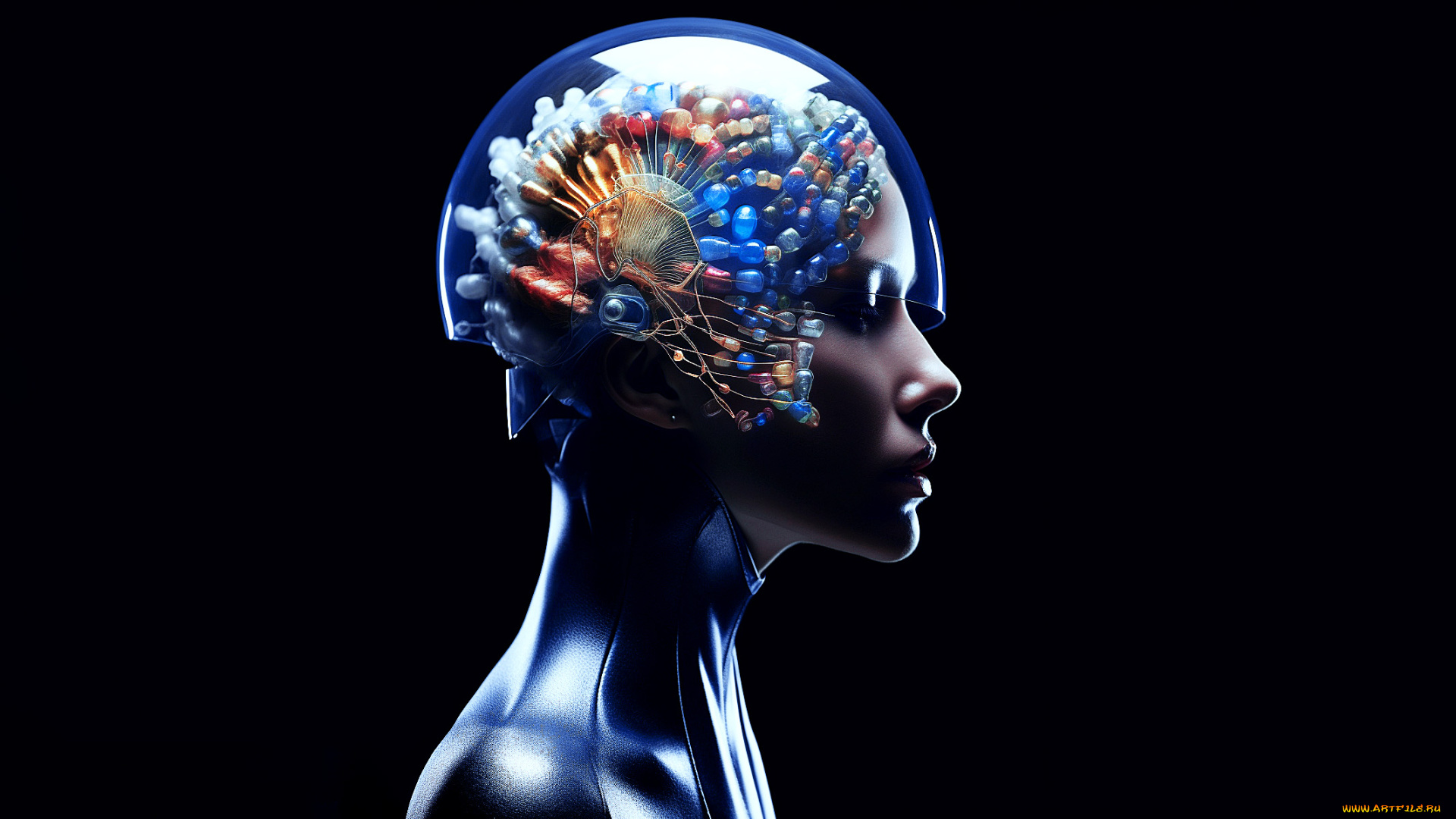 фэнтези, девушки, необычный, шлем