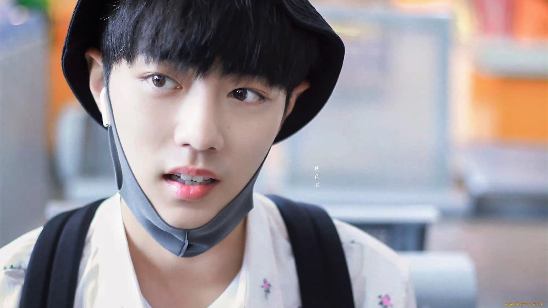 мужчины, xiao, zhan, актер, лицо, панама, маска