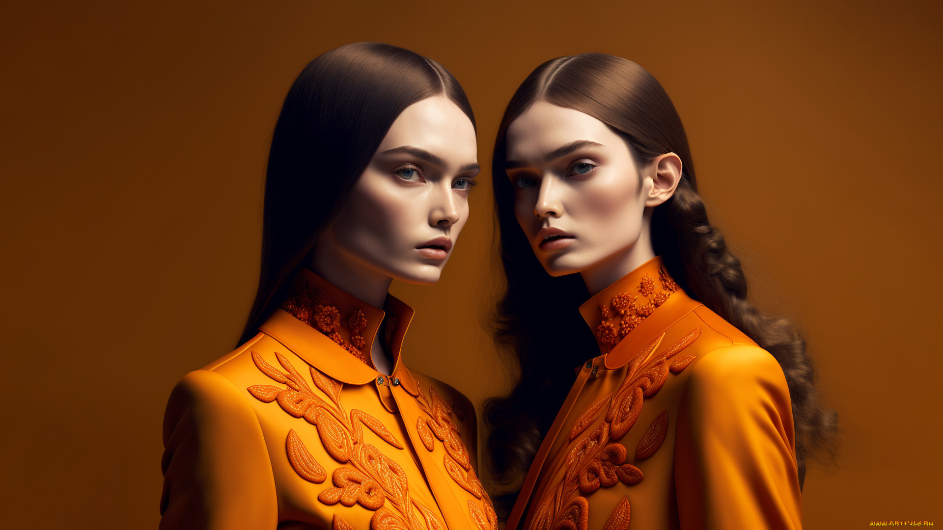 рисованное, люди, нейросетевые, девушки