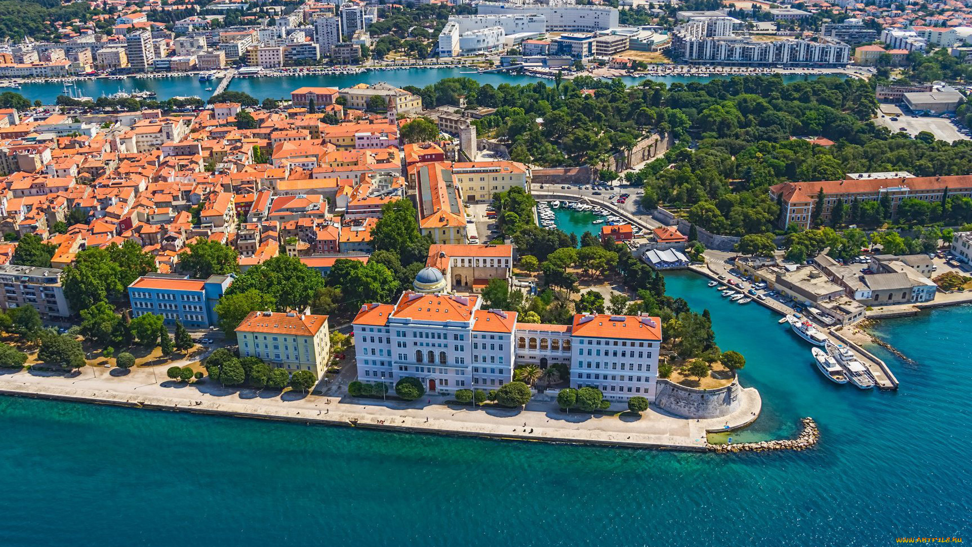 zadar, croatia, города, -, панорамы