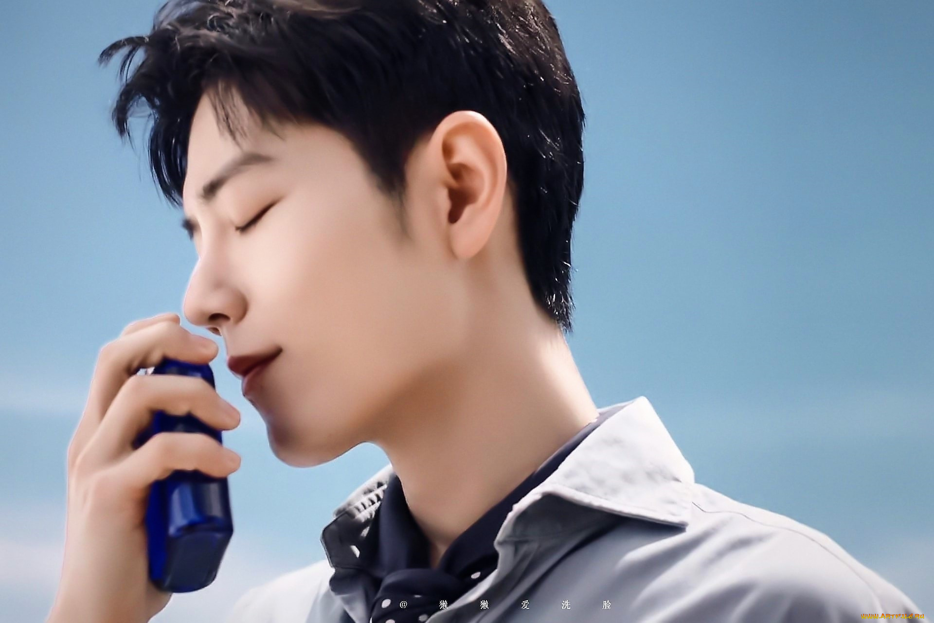 мужчины, xiao, zhan, актер, лицо, духи