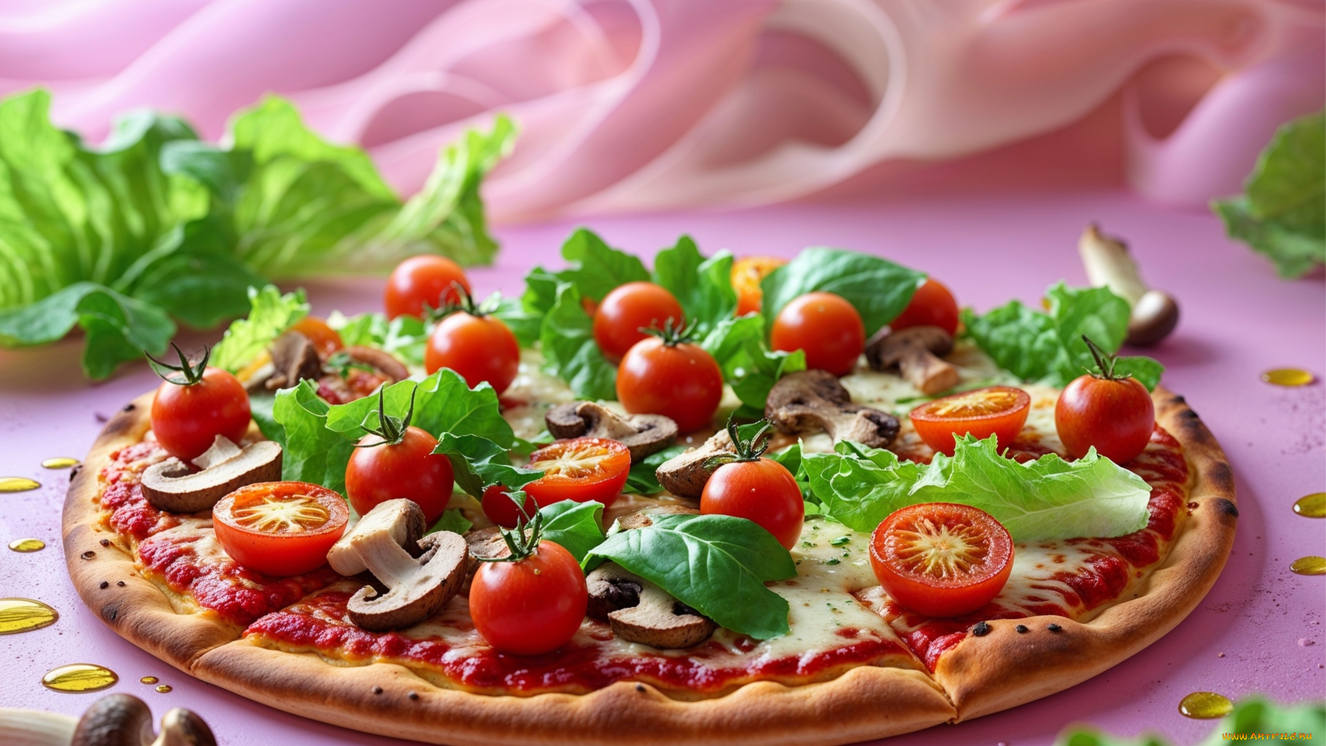 3д, графика, еда-, food, пицца