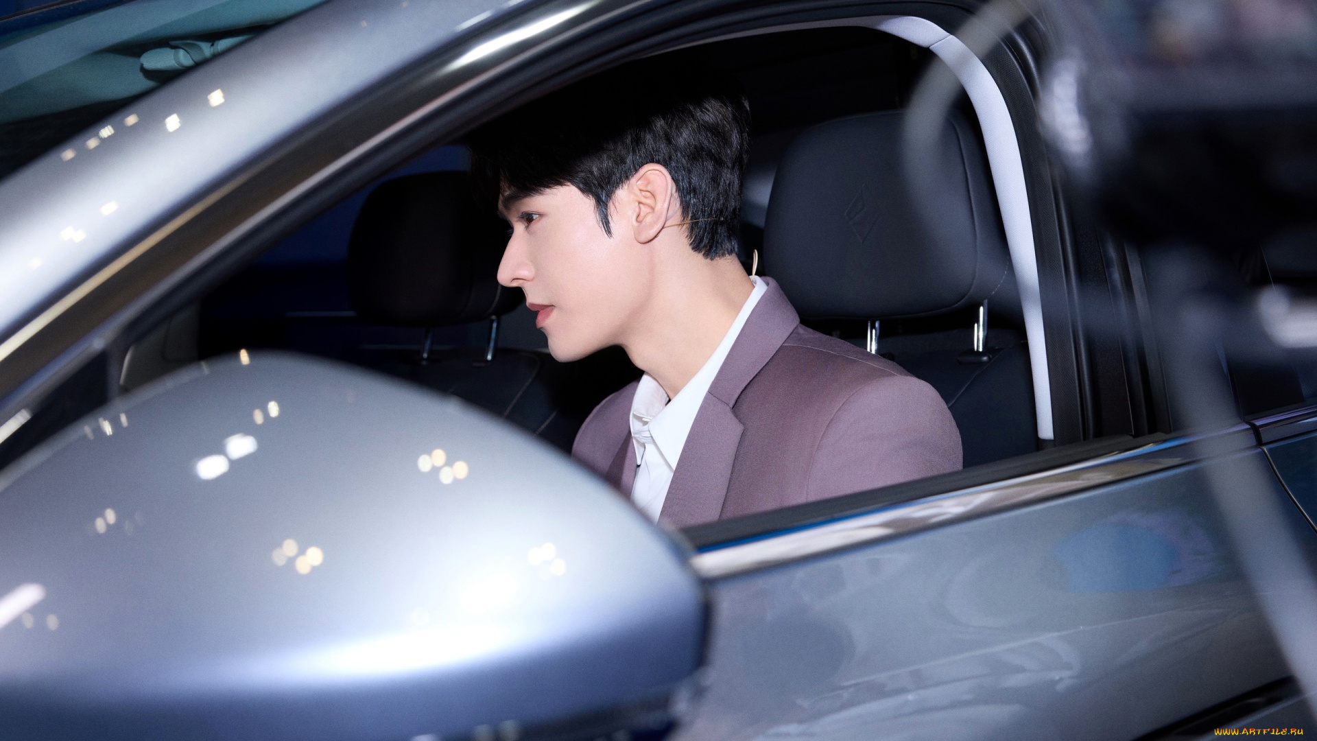 мужчины, gong, jun, |, simon, gong, актер, пиджак, машина, окно
