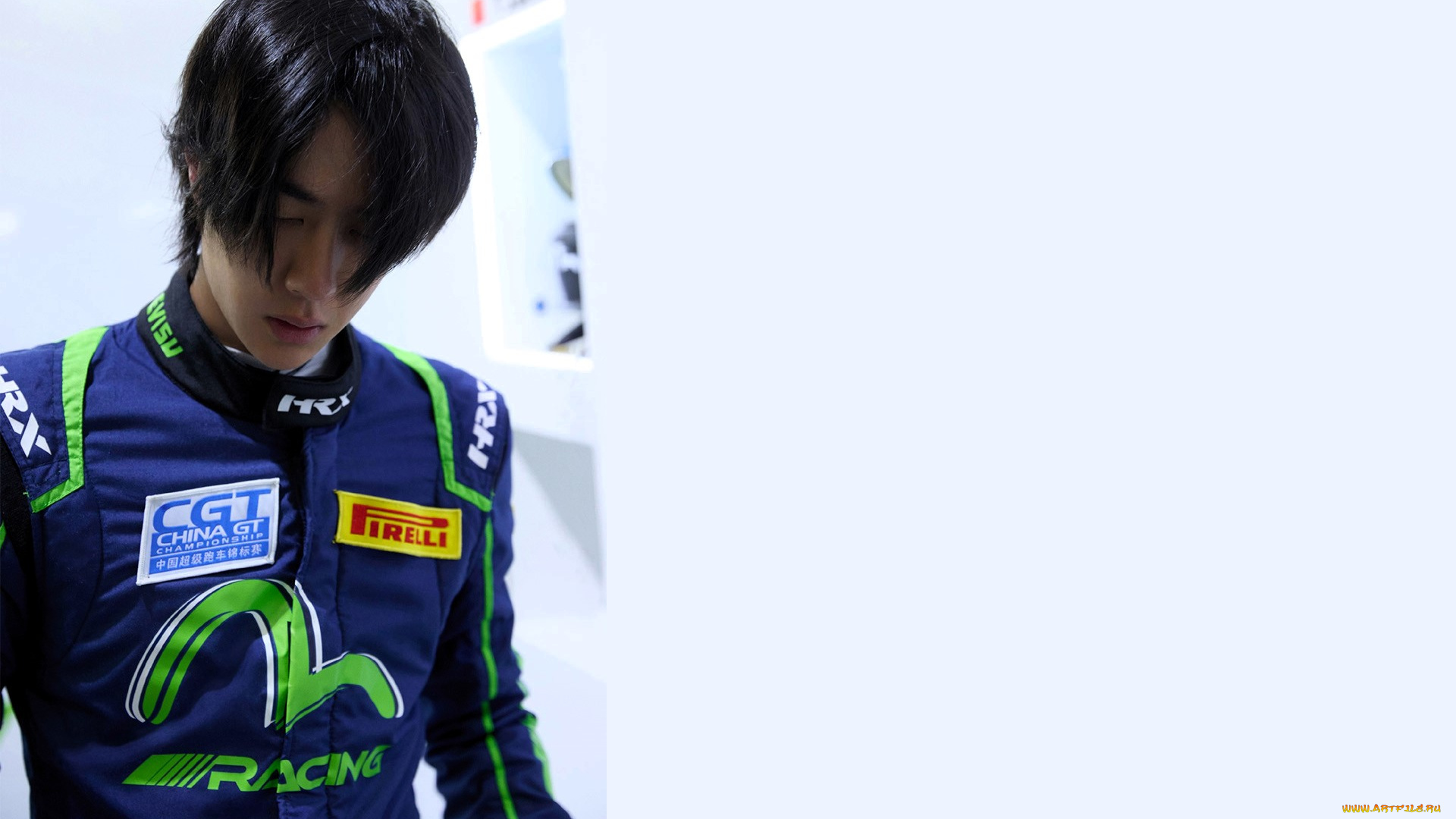 мужчины, wang, yi, bo, актер, гонщик, костюм, комбинезон