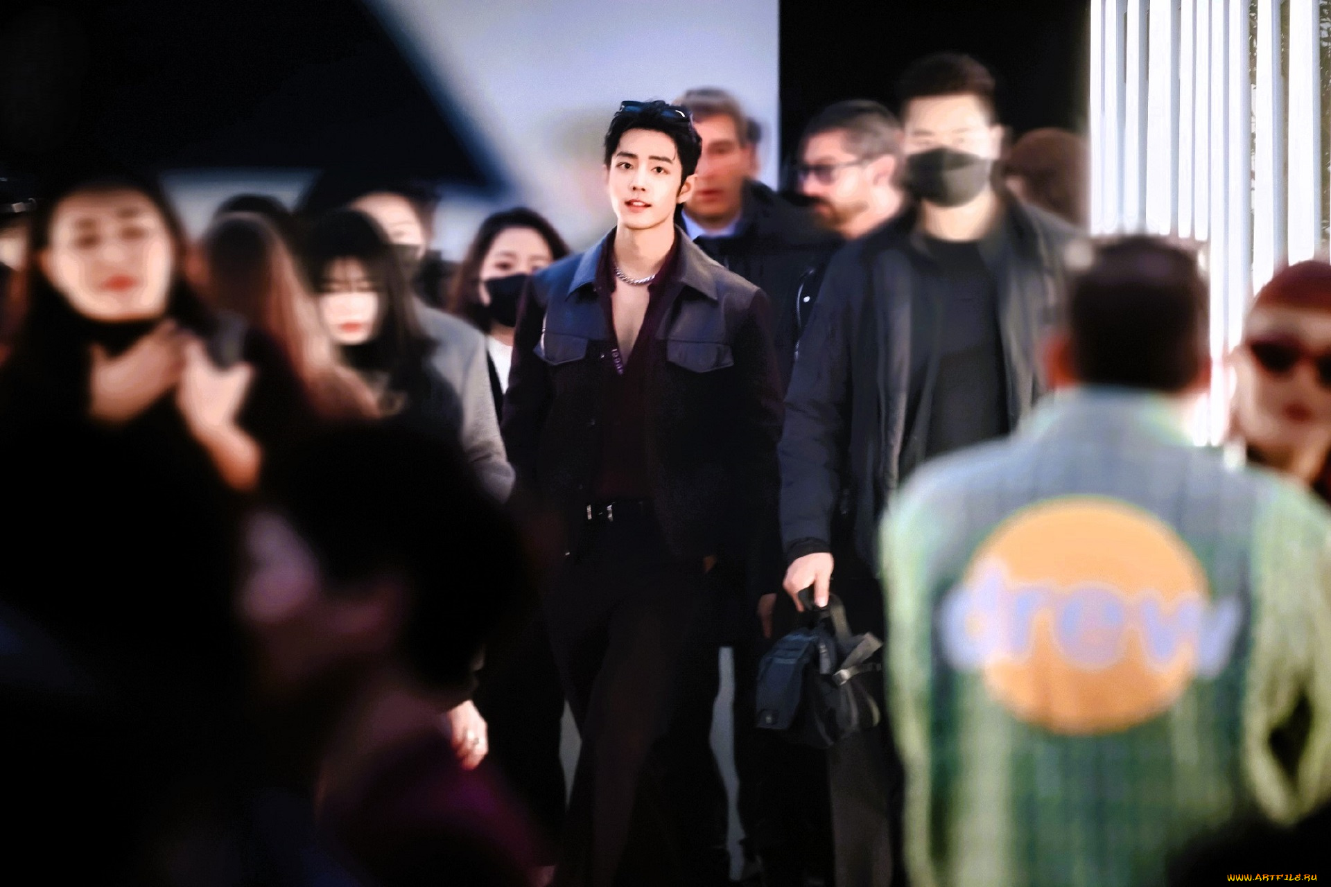 мужчины, xiao, zhan, актер, куртка, люди