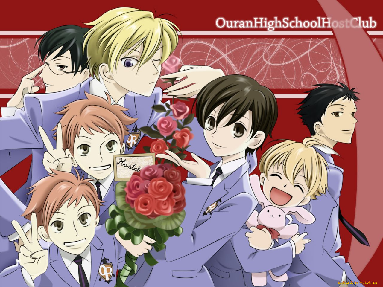 аниме, ouran, high, school, host, club
