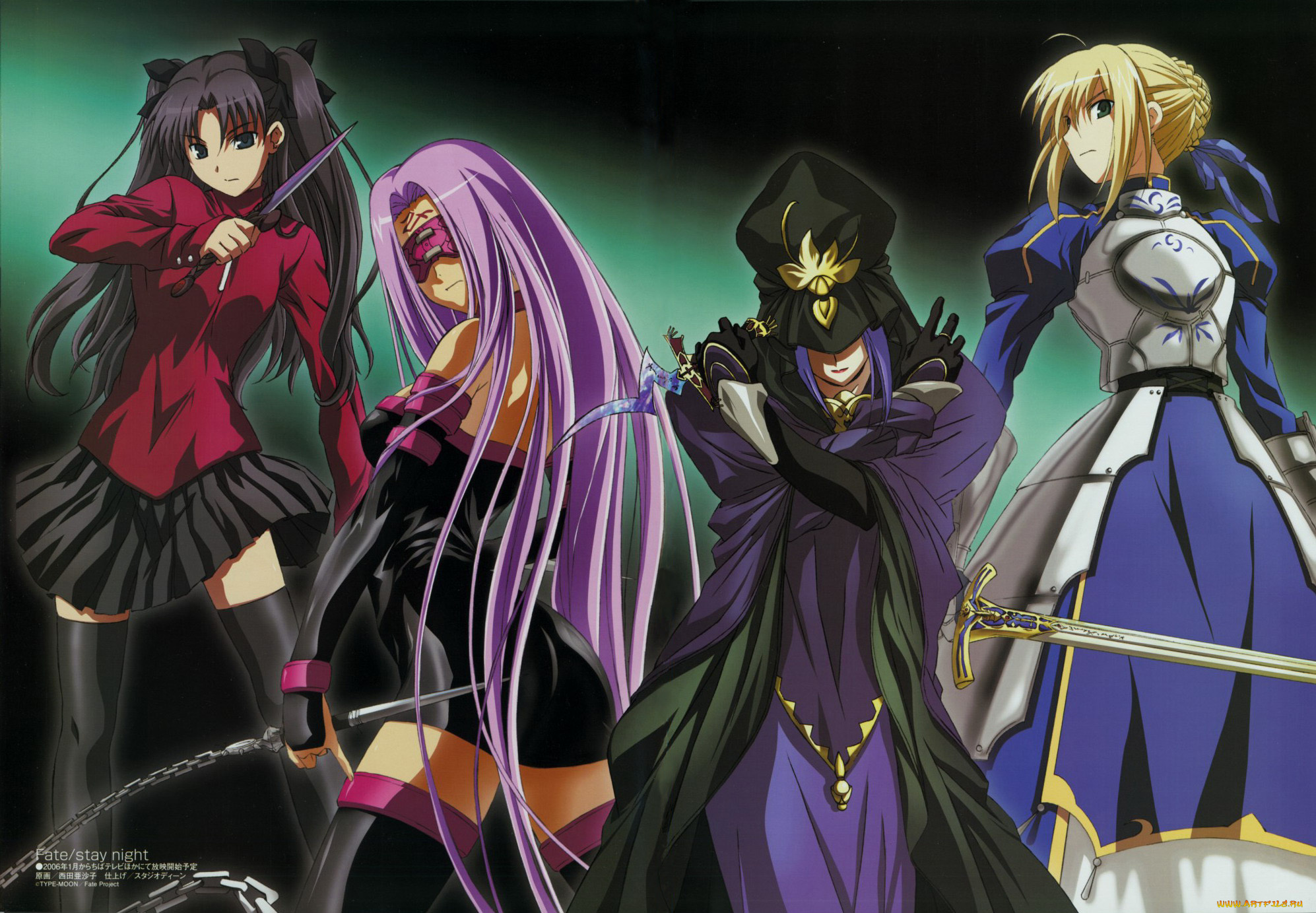 аниме, fate, stay, night