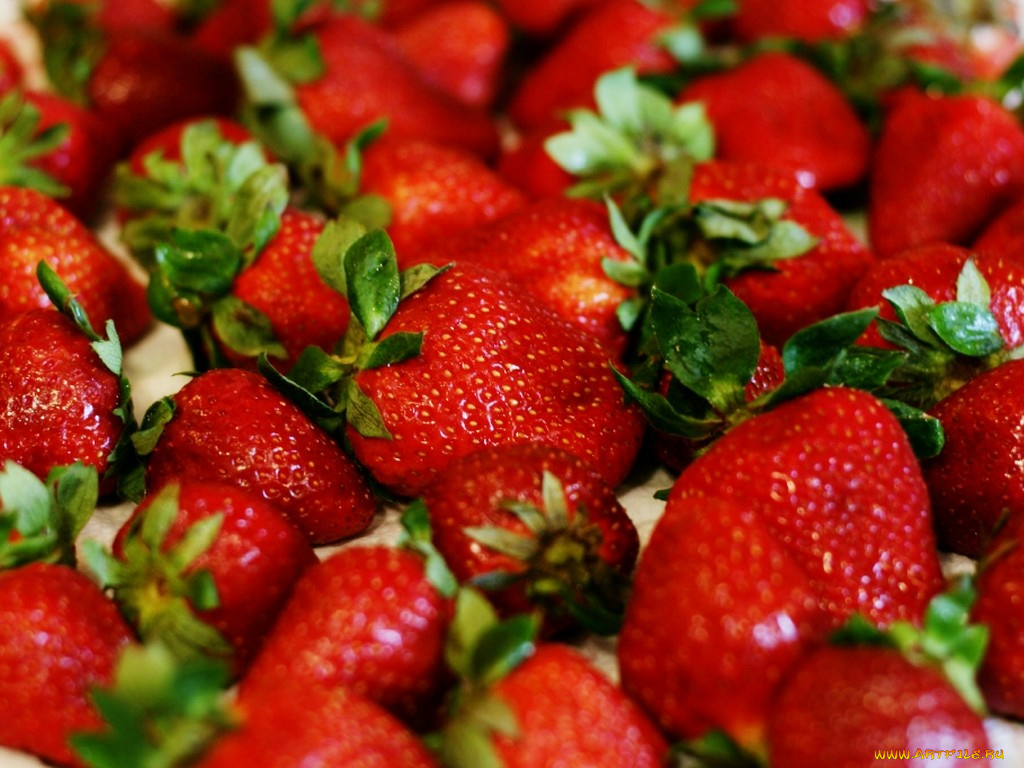 еда, клубника, земляника