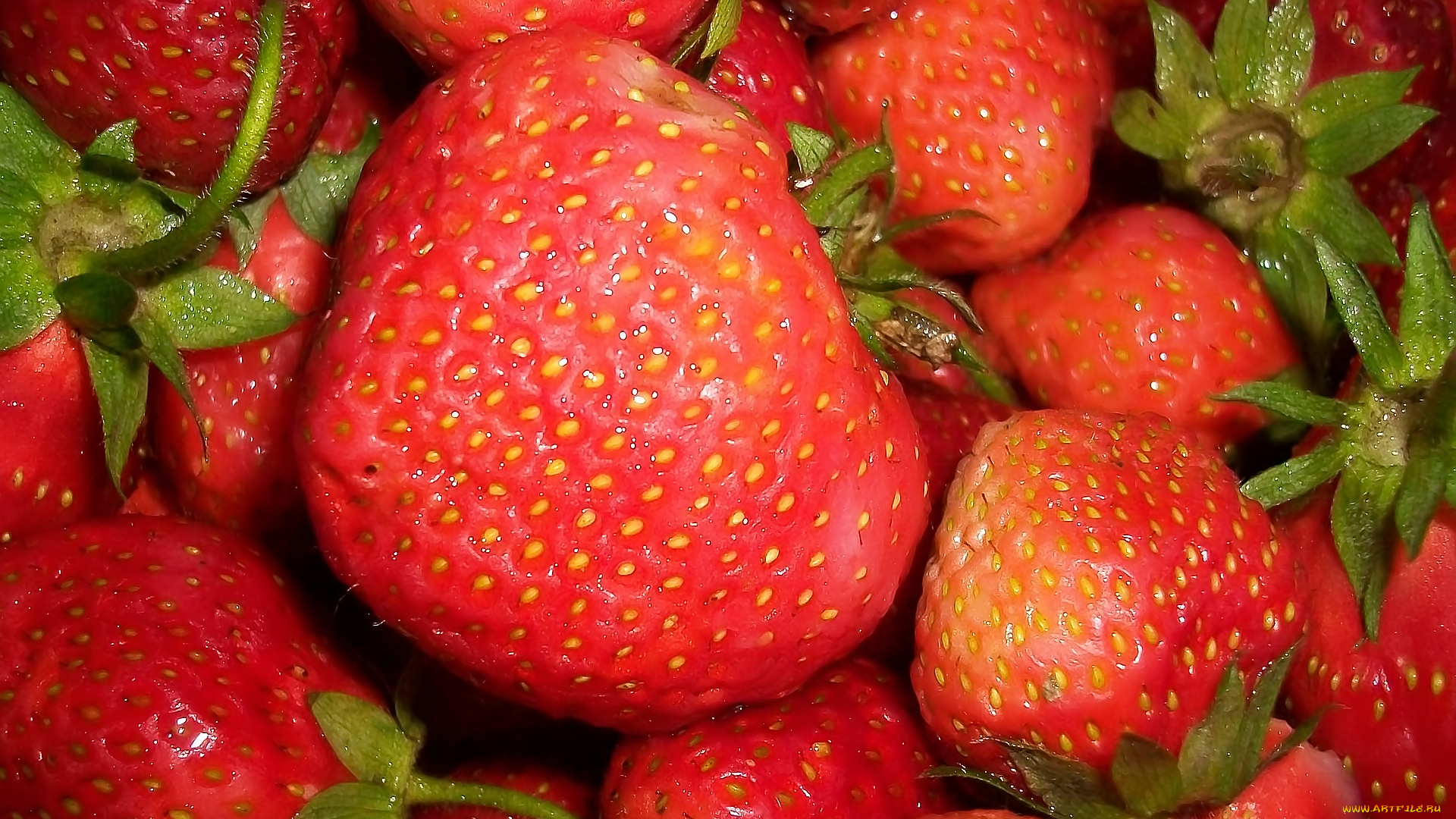 еда, клубника, земляника