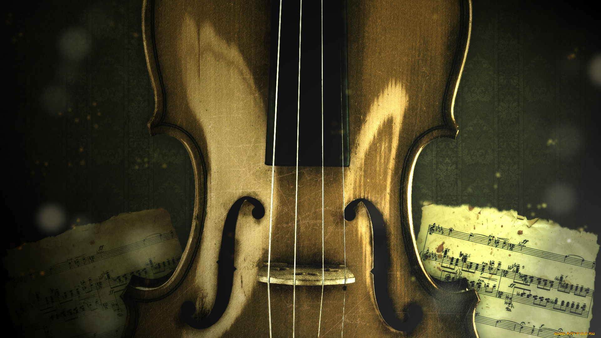 музыка, музыкальные, инструменты, ноты, скрипка