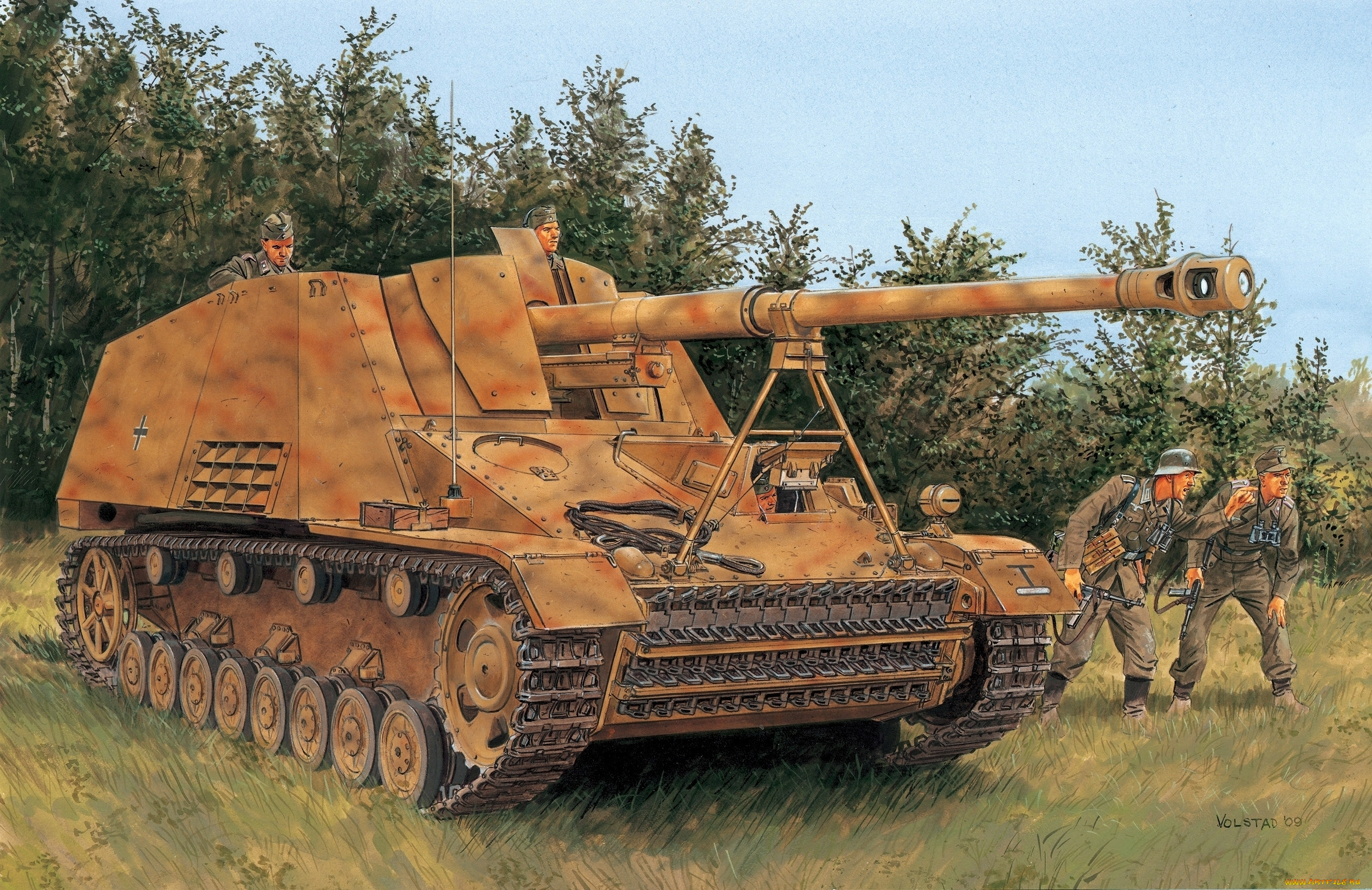 рисованные, армия, ron, volstad, sdkfz, 164