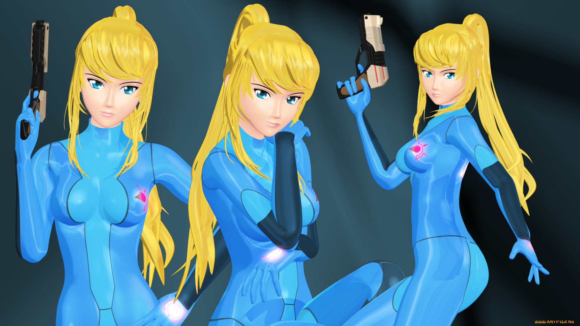 3д, графика, anime, аниме, оружие, девушки