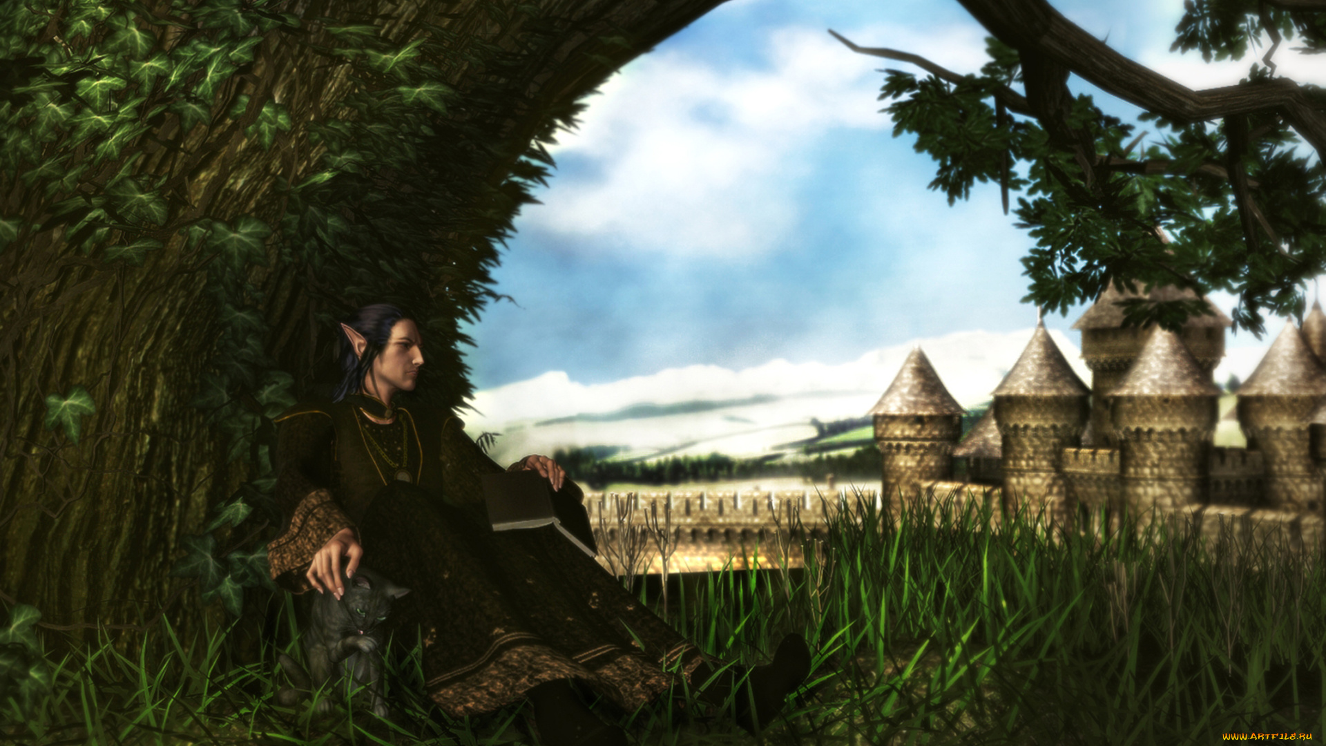 3д, графика, elves, эльфы, эльф