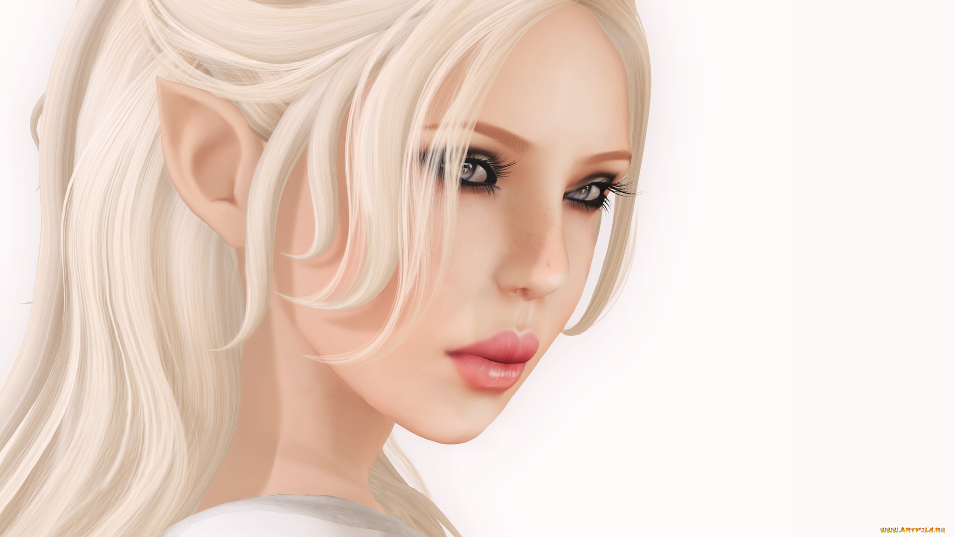 3д, графика, elves, эльфы, эльфийка