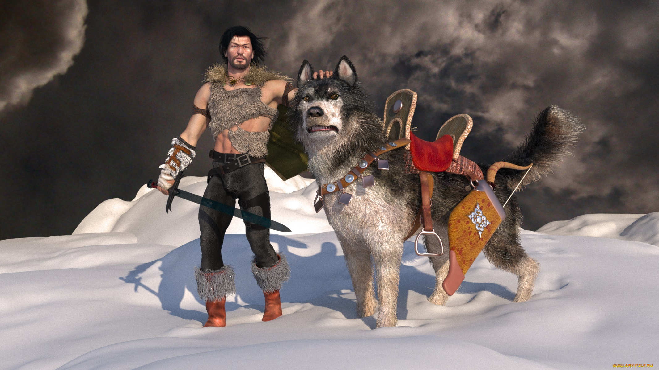 3д, графика, fantasy, фантазия, человек