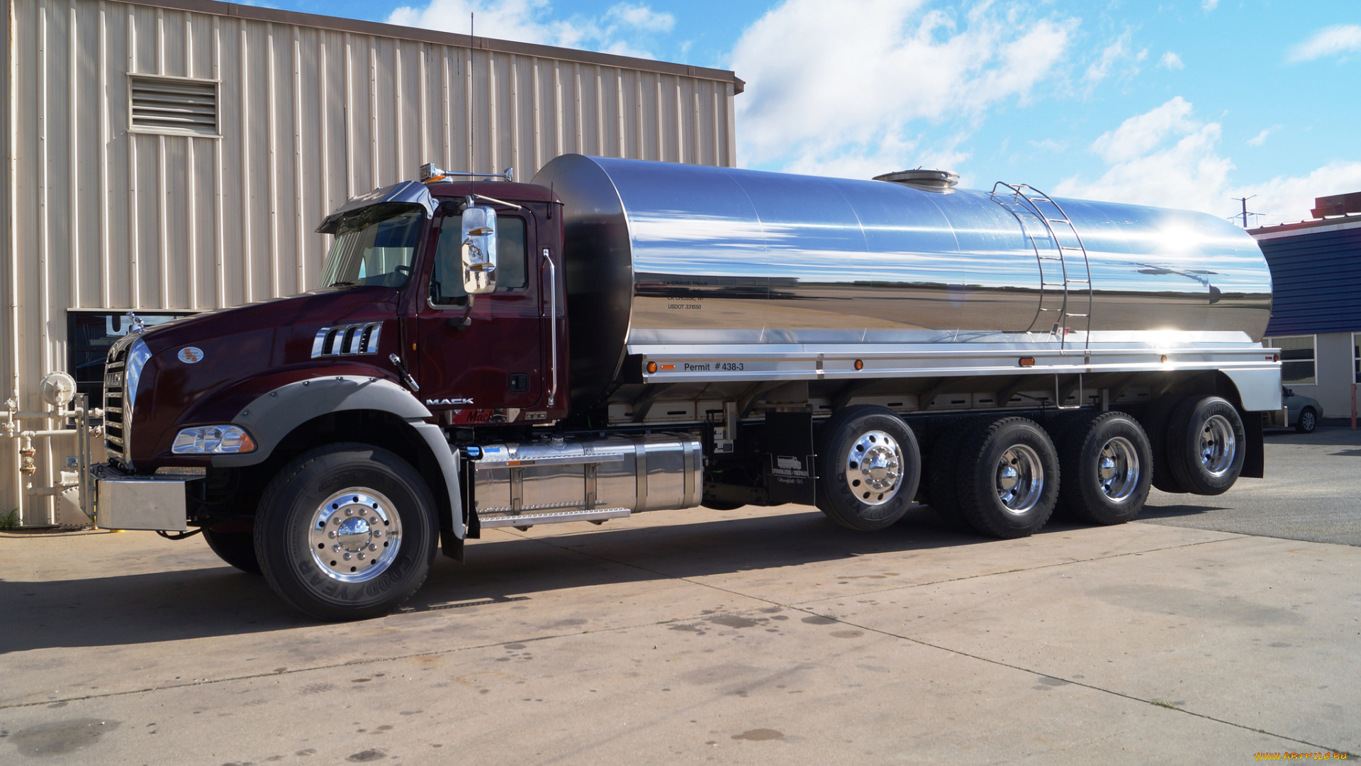 2012, mack, milk, truck, model, gu813, автомобили, mack, грузовик, тяжёлый