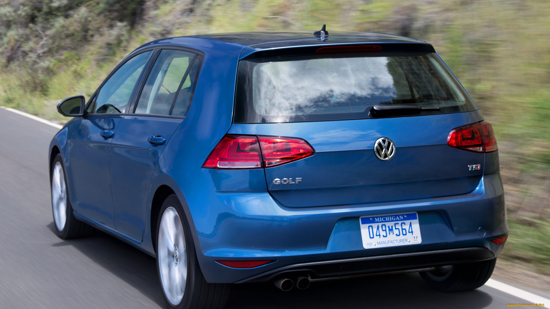 автомобили, volkswagen, golf, 2015г, синий, us-spec, typ, 5g, 5-door, gti