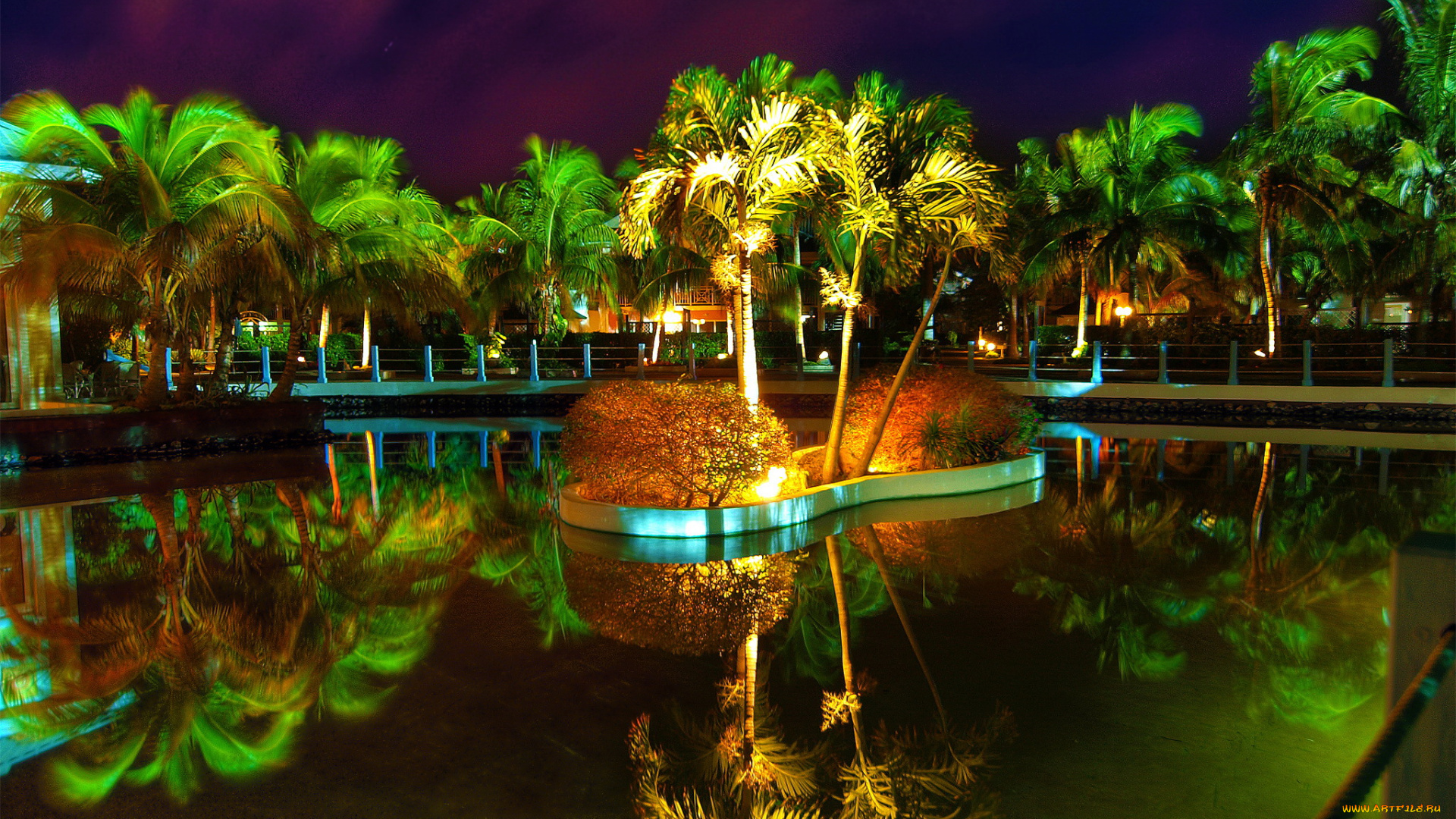 las, morlas, куба, природа, парк, пруд, куба, cuba, las, morlas, пальмы