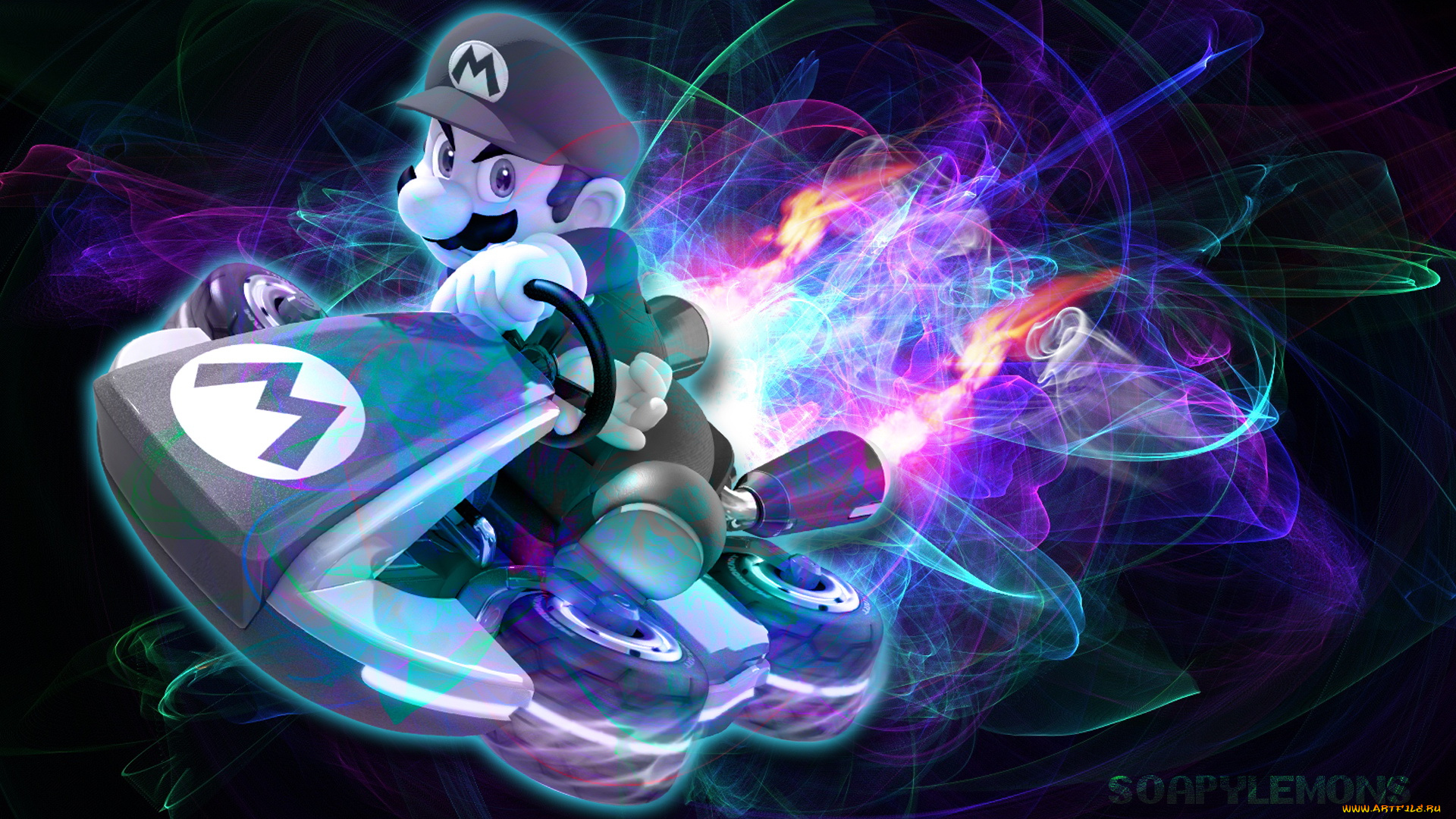 видео, игры, mario, kart, 8, графика